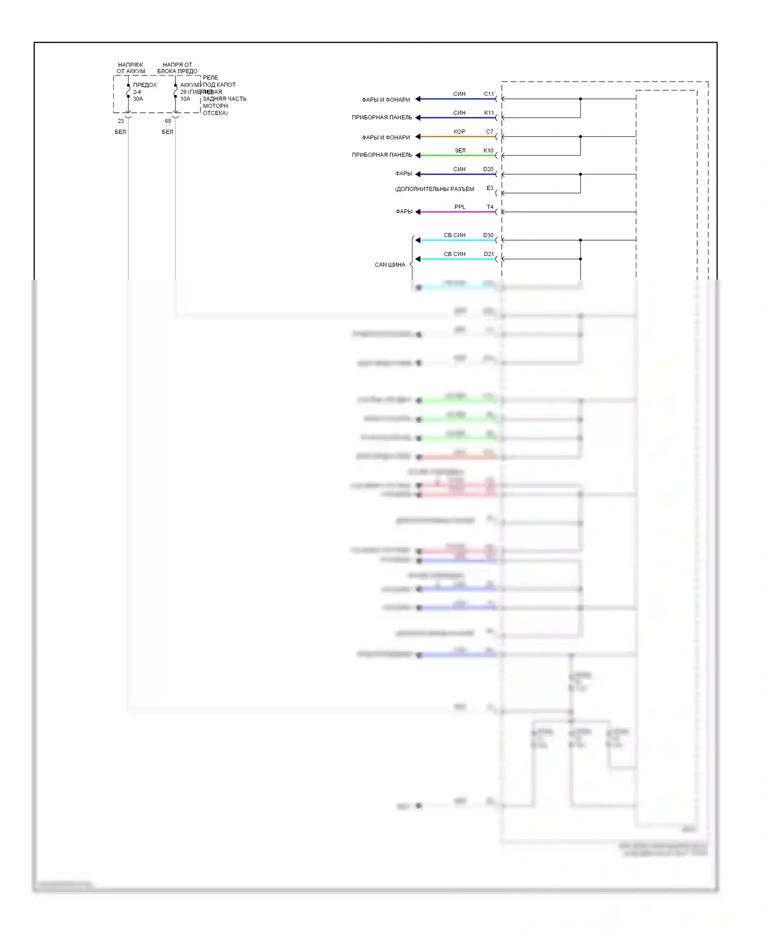 Блоки управления кузовом — Электросхема блоков управления кузовом — Электросхема блоков управления кузовом (2 из 2). Acura ILX I (2012-2015)