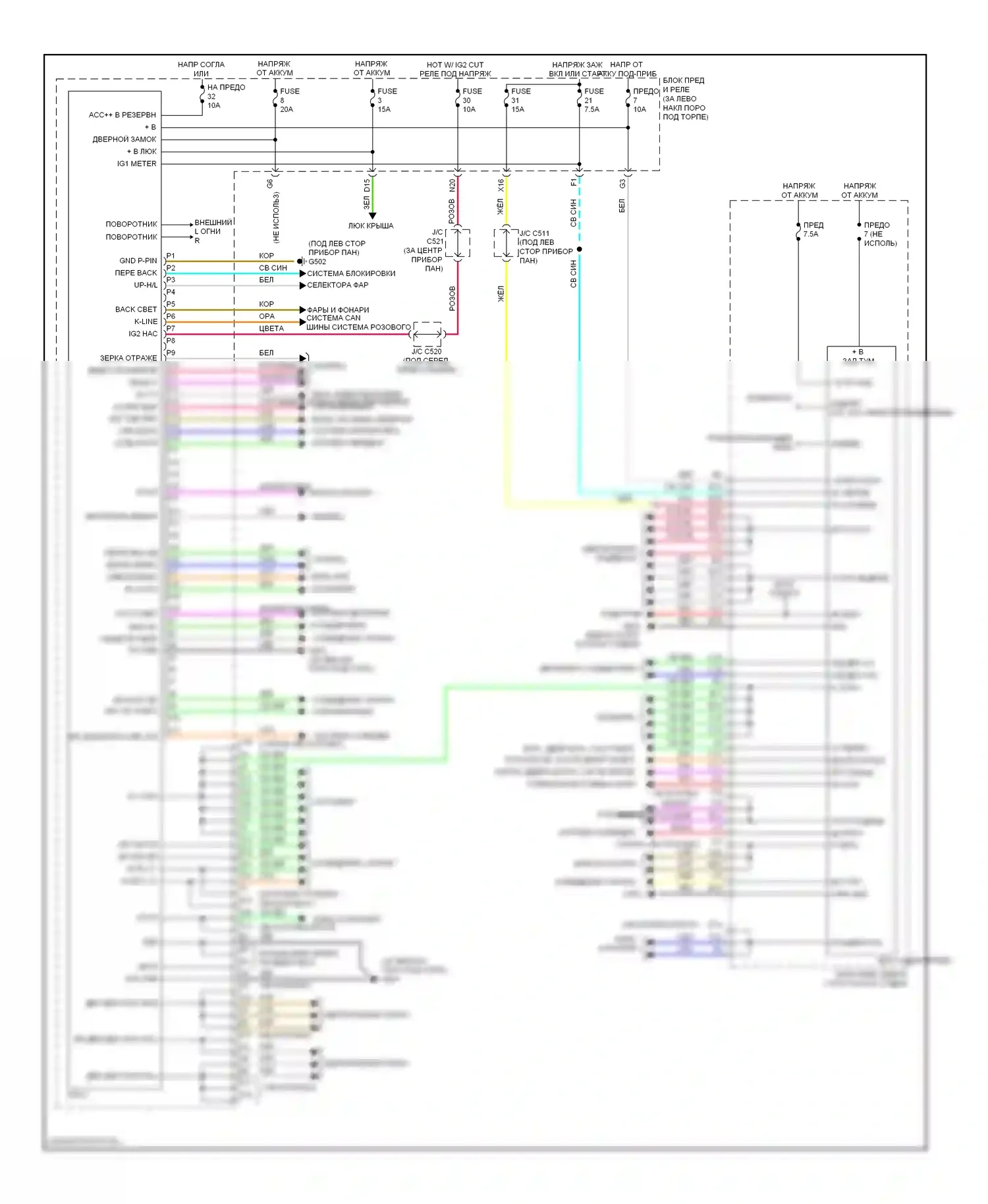 Блоки управления кузовом — Электросхема блоков управления кузовом — Электросхема блоков управления кузовом. Acura MDX II рестайлинг (2010-2013)