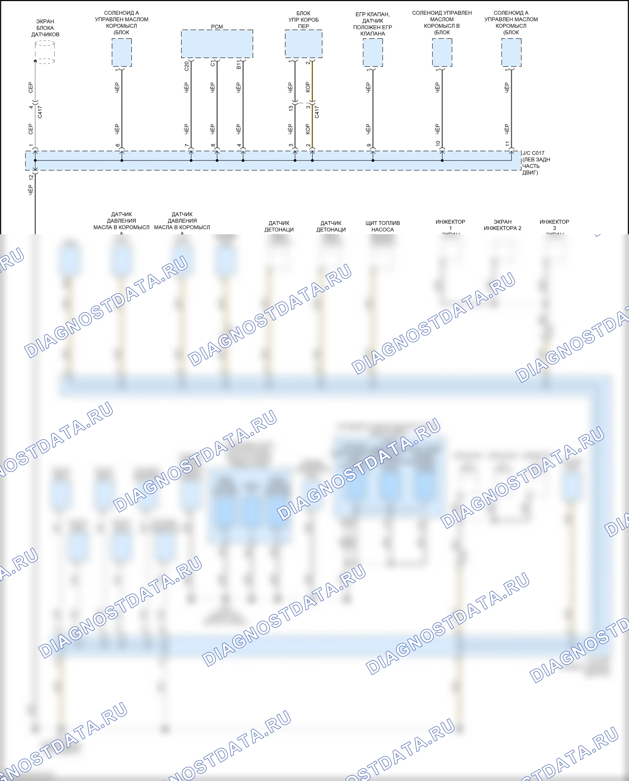 Точки подключения масс — Электросхема разводки массы — Электросхема разводки массы (3 из 6). Acura MDX III рестайлинг (2015-2016)