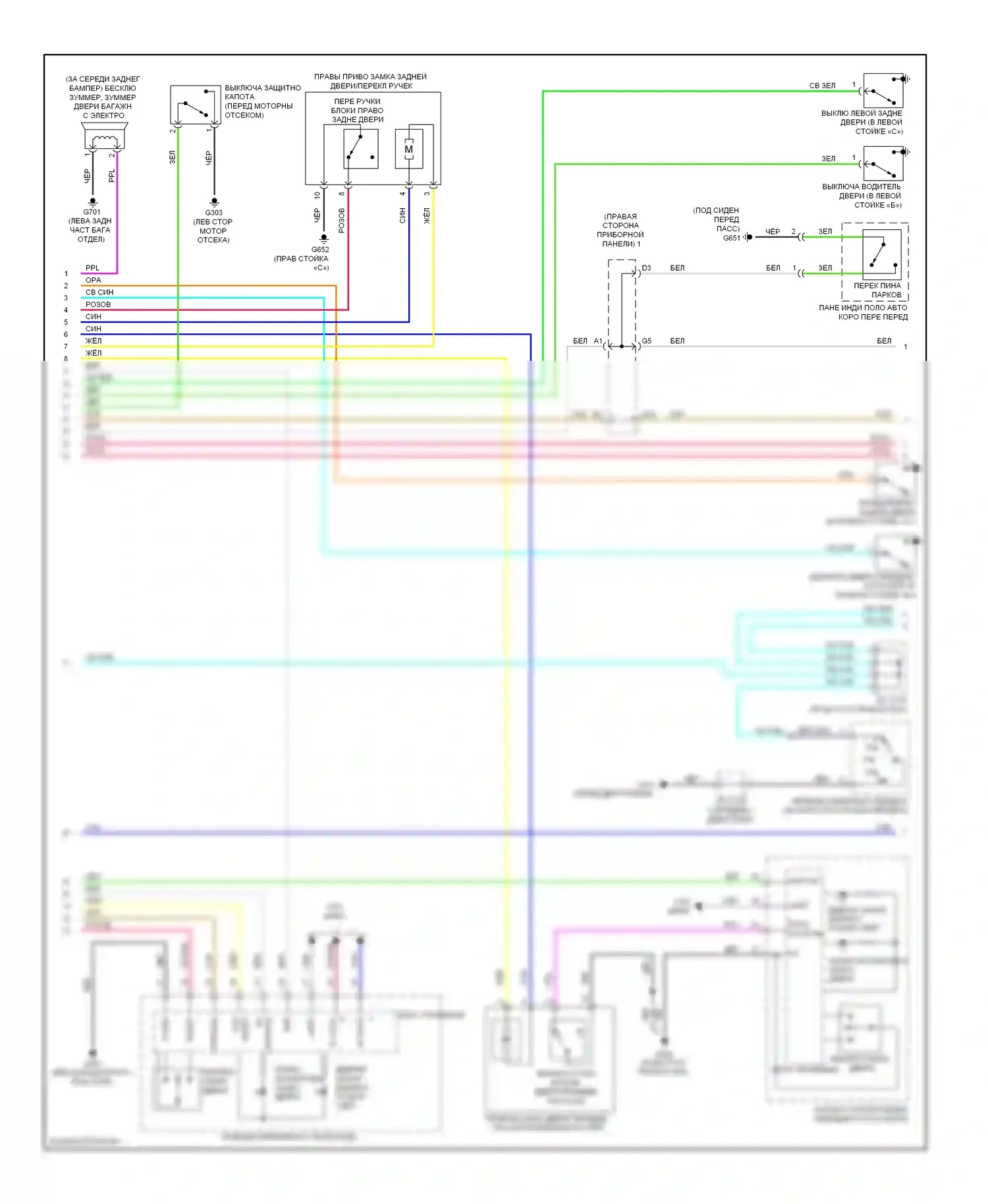 Сигнализация — Электросхема с защитой от взлома, с бесключевым доступом — Электросхема с защитой от взлома, с бесключевым доступом (2 из 5). Acura ZDX I (2009-2013)