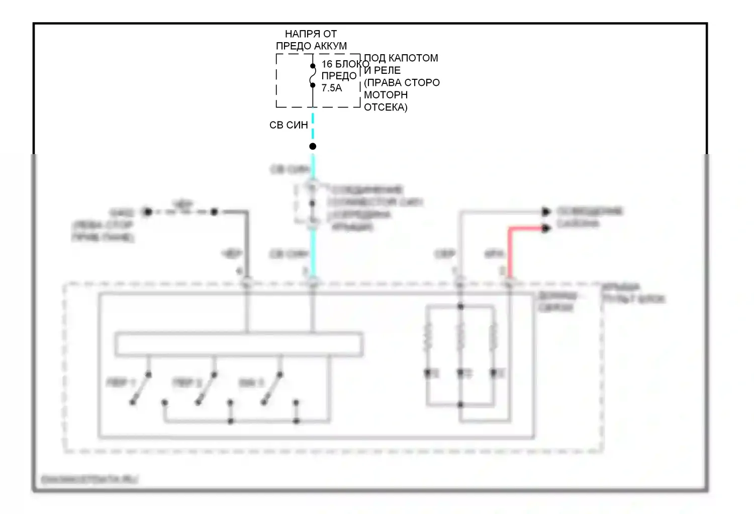 Системы помощи водителю — Электросхема дистанционного управления homelink — Электросхема дистанционного управления homelink. Acura ZDX I (2009-2013)