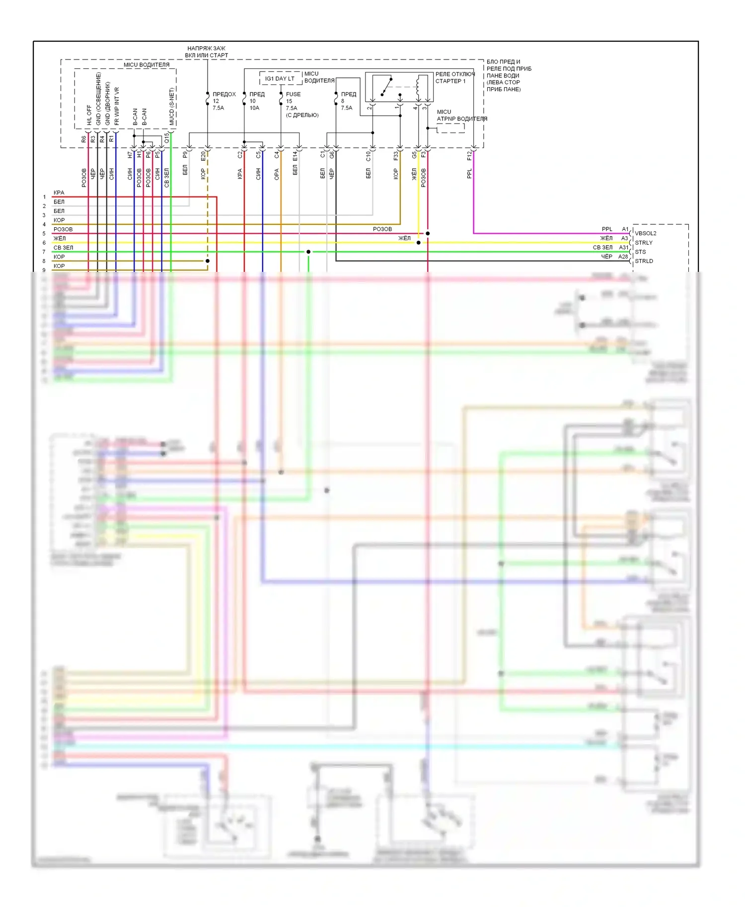 Стартер/генератор — Электросхема удаленного стартера, с бесключевым доступом — Электросхема удаленного стартера, с бесключевым доступом (2 из 2). Acura ZDX I (2009-2013)