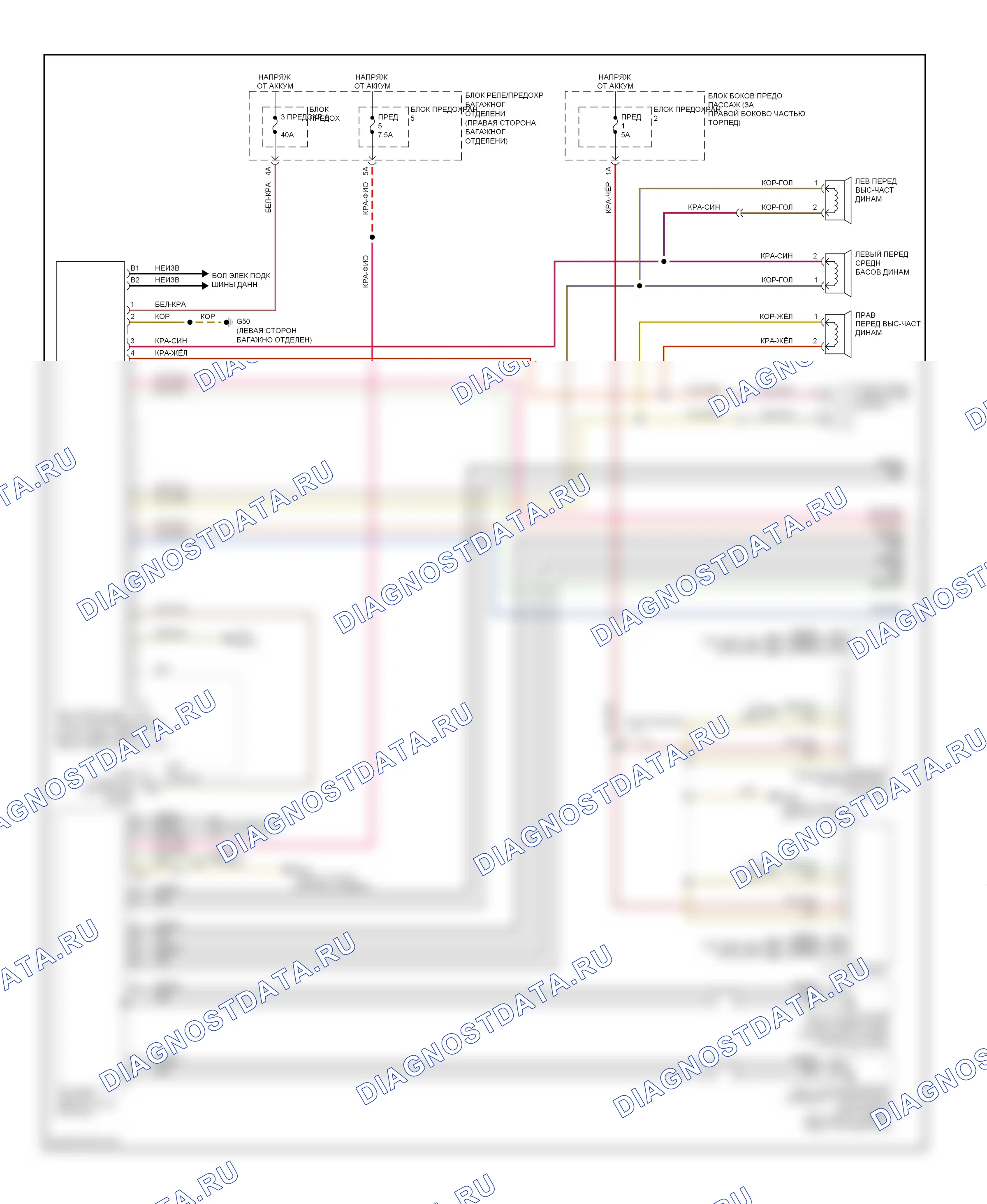 Магнитола — Электросхема магнитолы, mmi 2 basic — Электросхема магнитолы, mmi 2 basic (1 из 2). Audi A4 B8 (2007-2012)