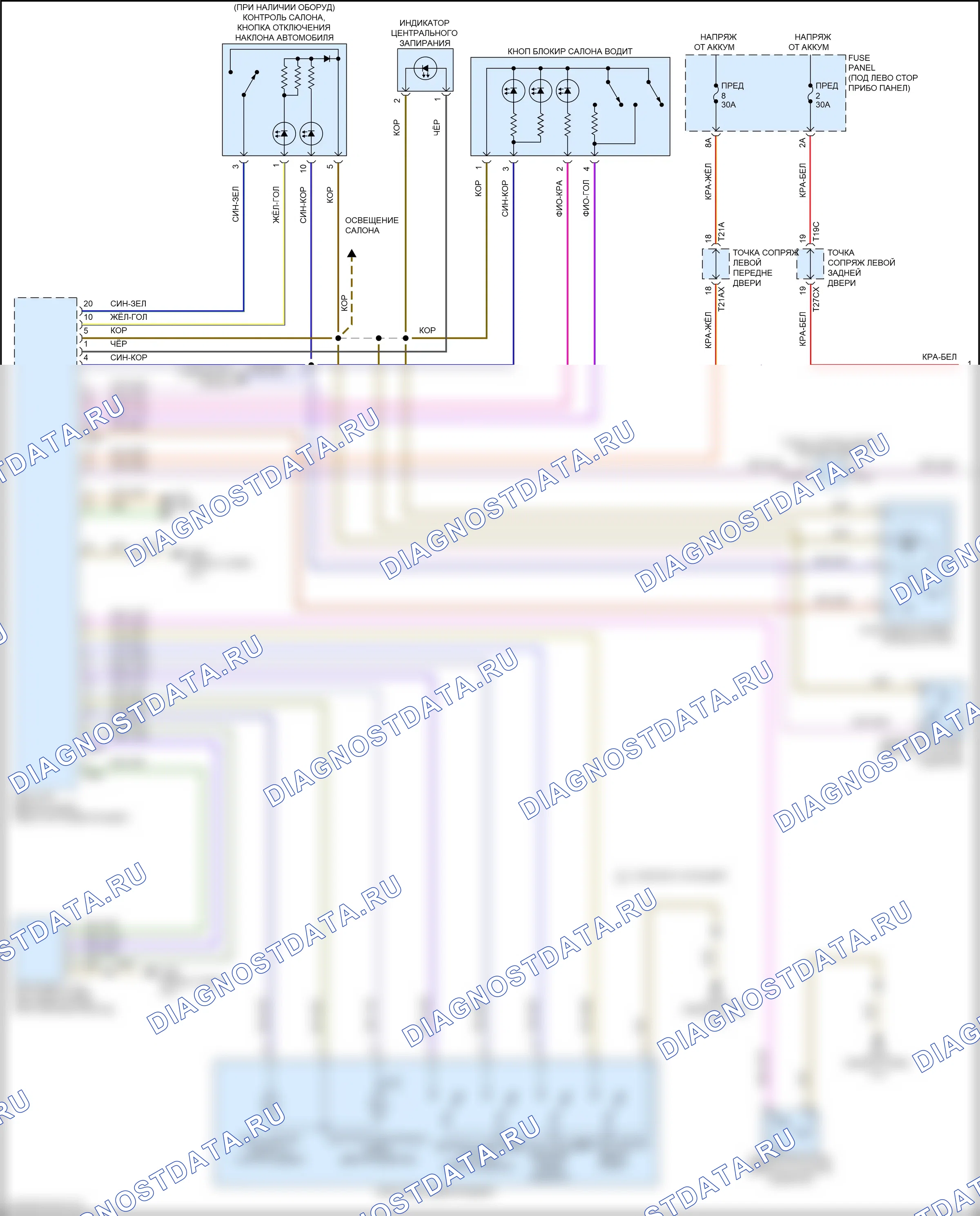 Сигнализация — Электросхема защиты от взлома — Электросхема защиты от взлома (1 из 6). Audi A8 D5 рестайлинг (2021-2024)
