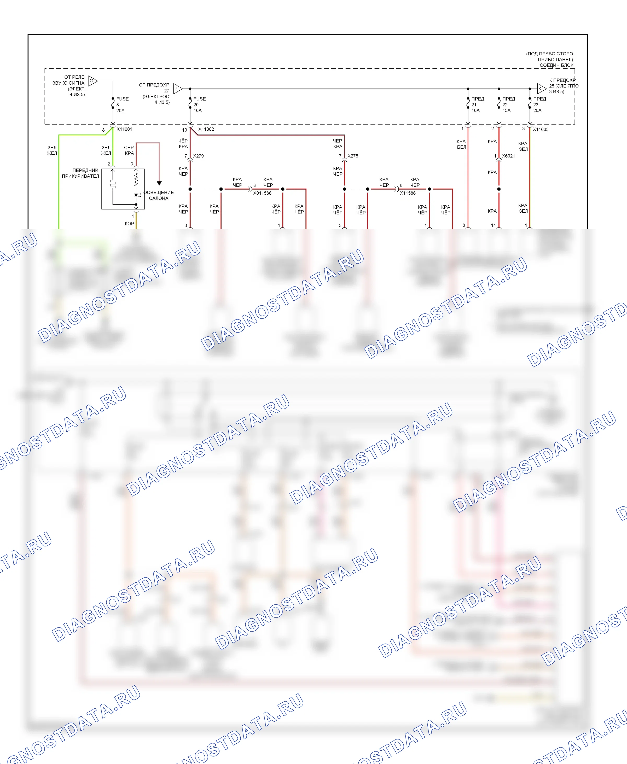 Блок предохранителей и реле — Электросхема блока предохранителей реле — Электросхема блока предохранителей реле (5 из 5). BMW 1 серия E81/E82/E87/E88 рестайлинг 2 (2011-2014)