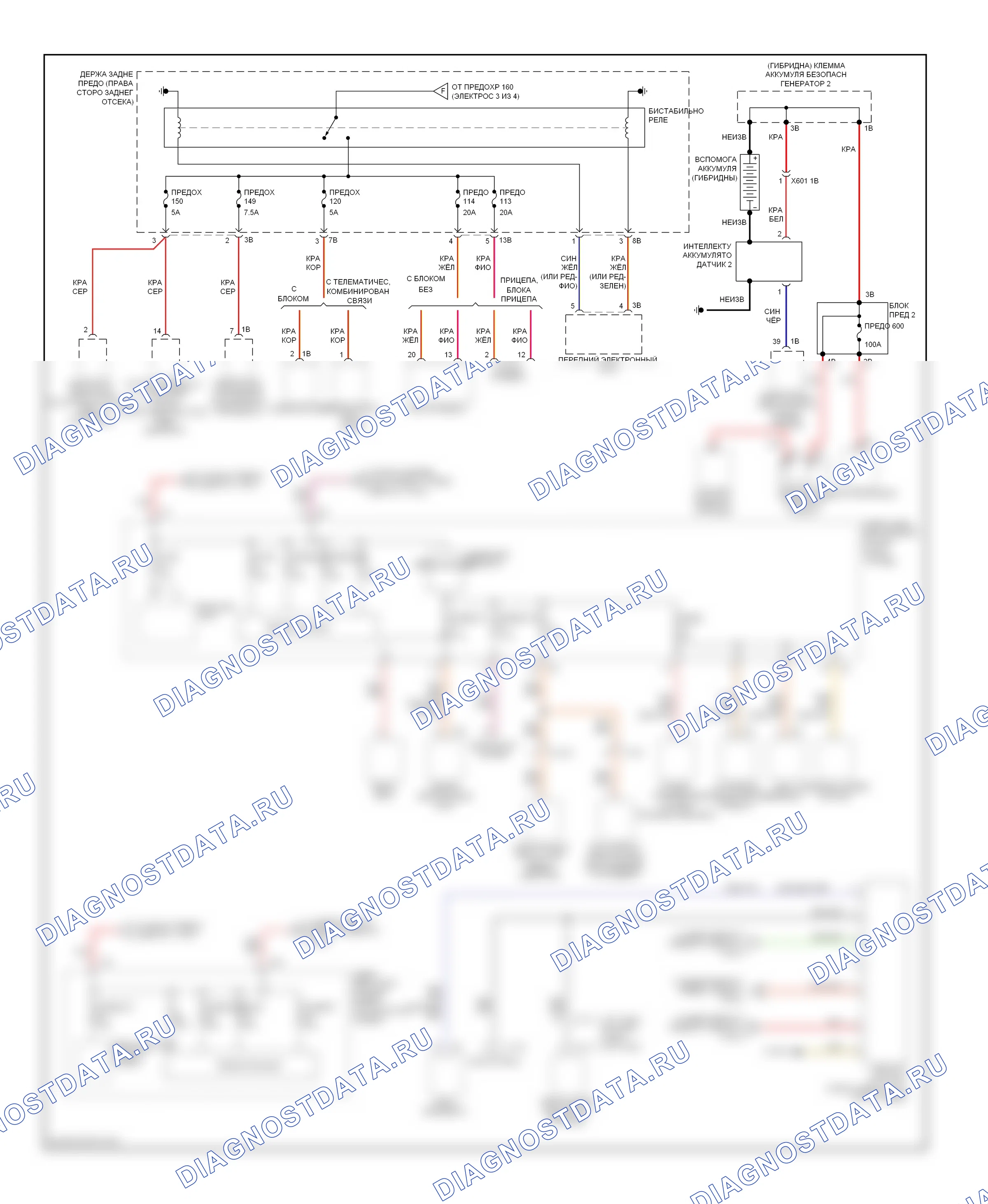Блок предохранителей и реле — Электросхема блока предохранителей реле — Электросхема блока предохранителей реле (4 из 4). BMW 3 серия F30/F31 (2011-2015)