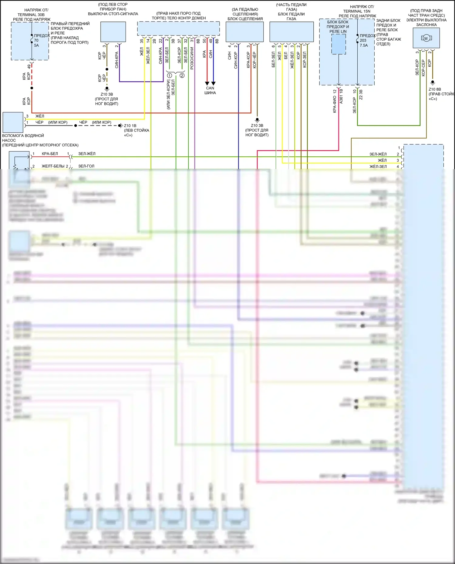 Двигатель — Электросхема двигателя 3,0л турбо — Электросхема двигателя 3,0л турбо (7 из 7). BMW M3 G80 (2020-2024)