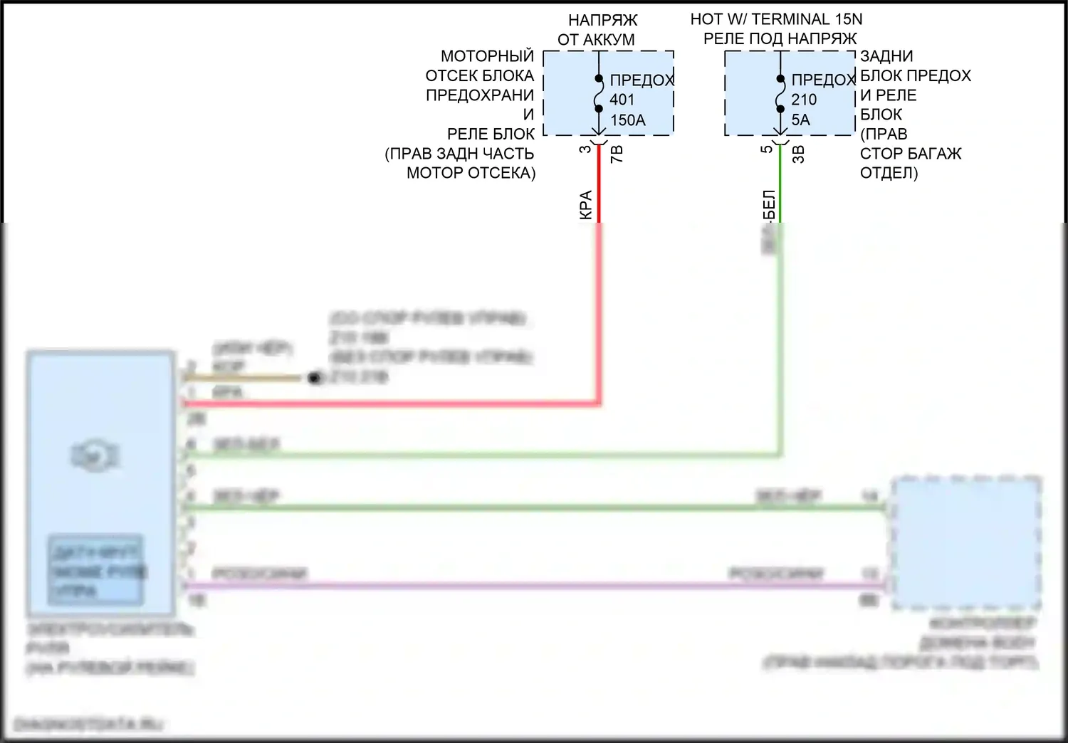 Электроусилитель руля — Электросхема электроусилителя руля — Электросхема электроусилителя руля. BMW M3 G80 (2020-2024)