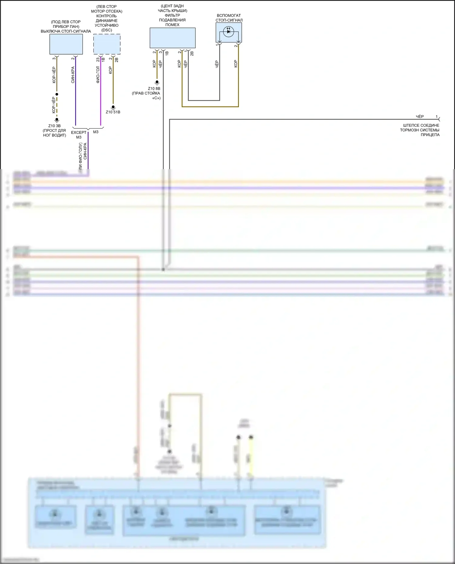 Фары и фонари — Электросхема фар и фонарей — Электросхема фар и фонарей (3 из 4). BMW M3 G80 (2020-2024)