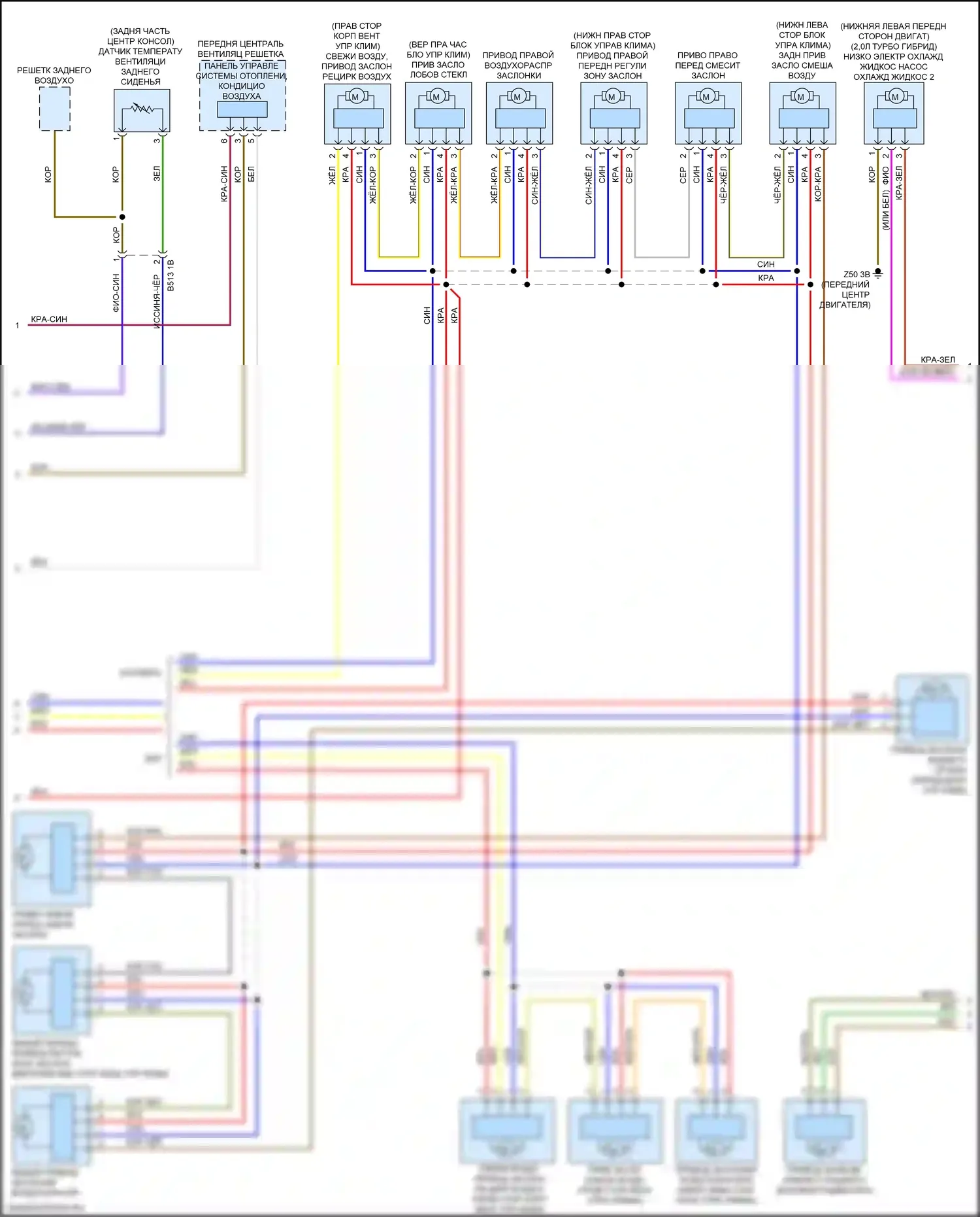 Кондиционирование воздуха — Электросхема климат контроля — Электросхема климат контроля (4 из 5). BMW M3 G80 (2020-2024)
