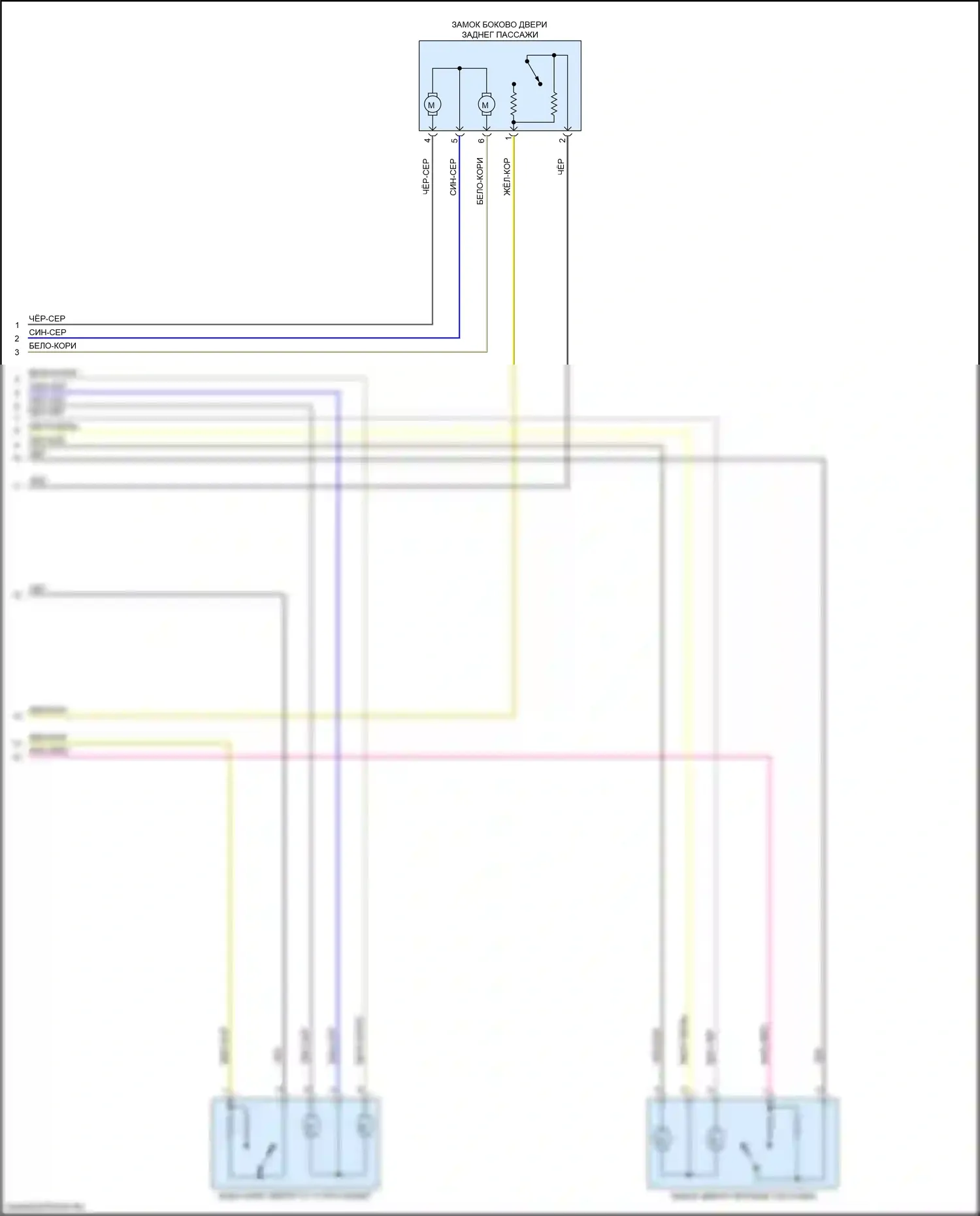 Сигнализация — Электросхема сигнализации и центрального запирания — Электросхема сигнализации и центрального запирания (3 из 3). BMW M3 G80 (2020-2024)
