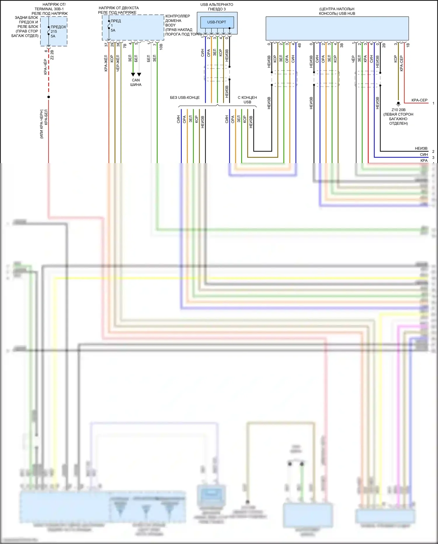 Системы помощи водителю — Электросхема навигации, базовая магнитола без активного звукового оформления — Электросхема навигации, базовая магнитола без активного звукового оформления (2 из 3). BMW M3 G80 (2020-2024)