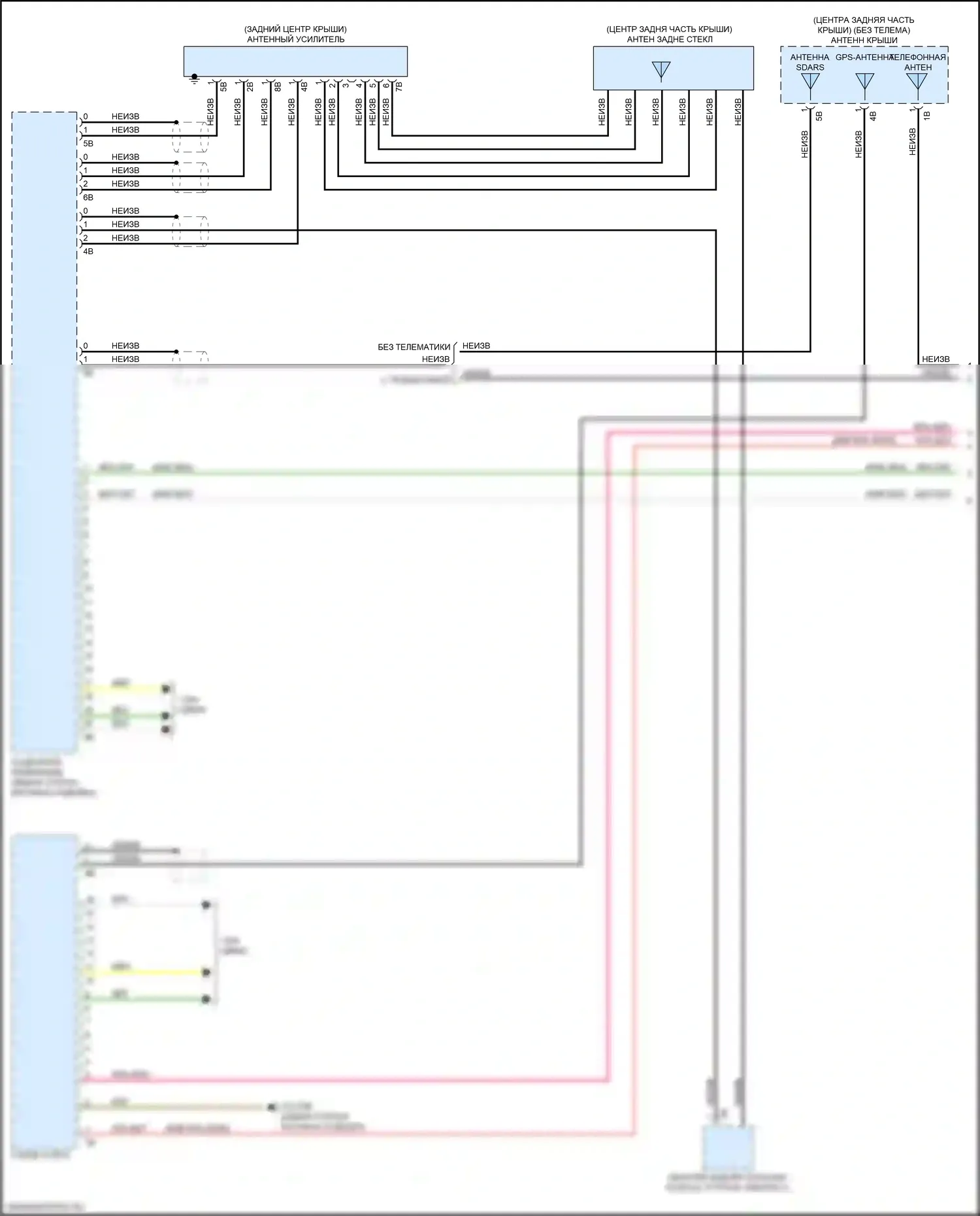Системы помощи водителю — Электросхема навигации, базовой с аудиоблоком приемника — Электросхема навигации, базовой с аудиоблоком приемника (1 из 6). BMW M3 G80 (2020-2024)