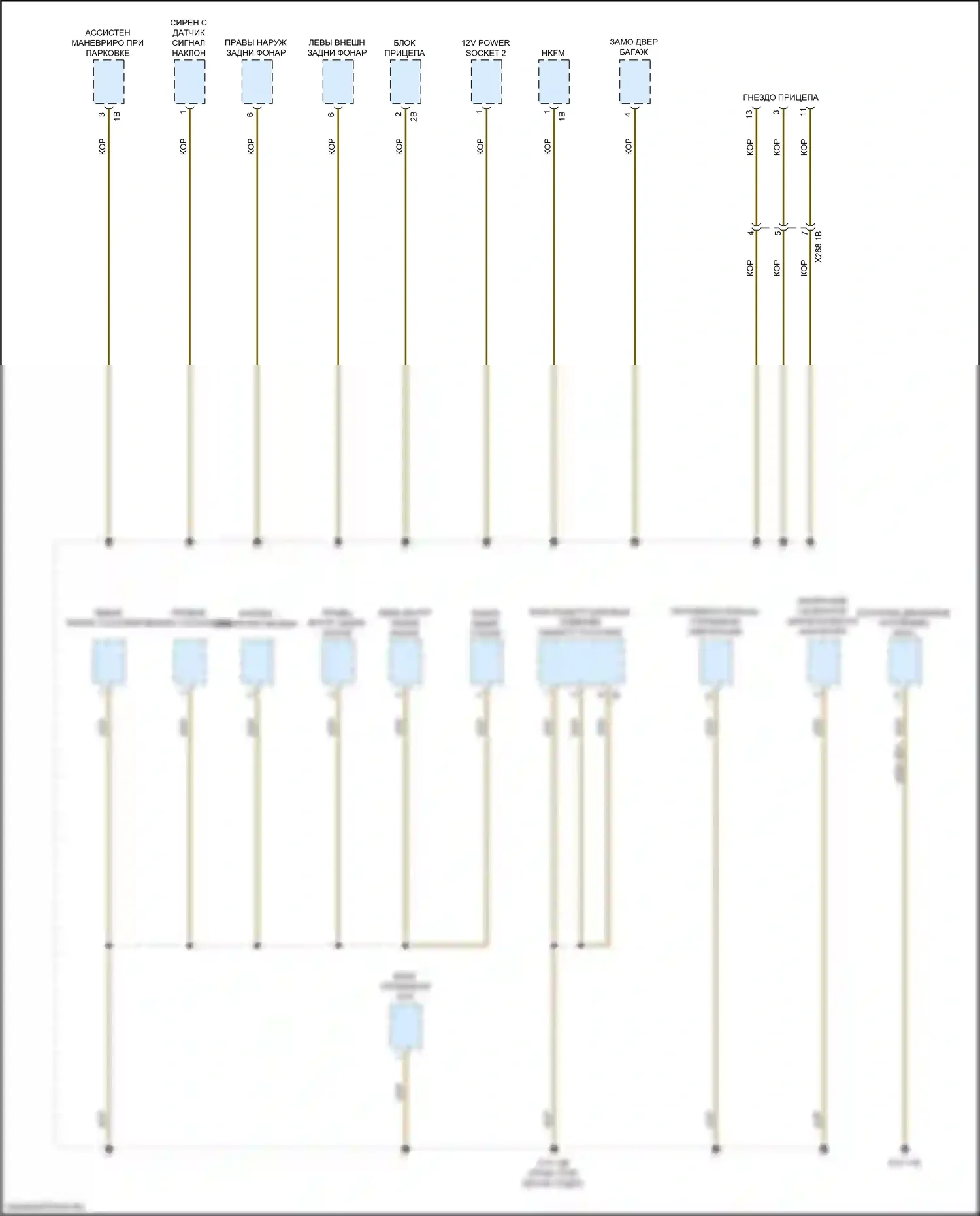Точки подключения масс — Электросхема разводки массы — Электросхема разводки массы (1 из 7). BMW M3 G80 (2020-2024)