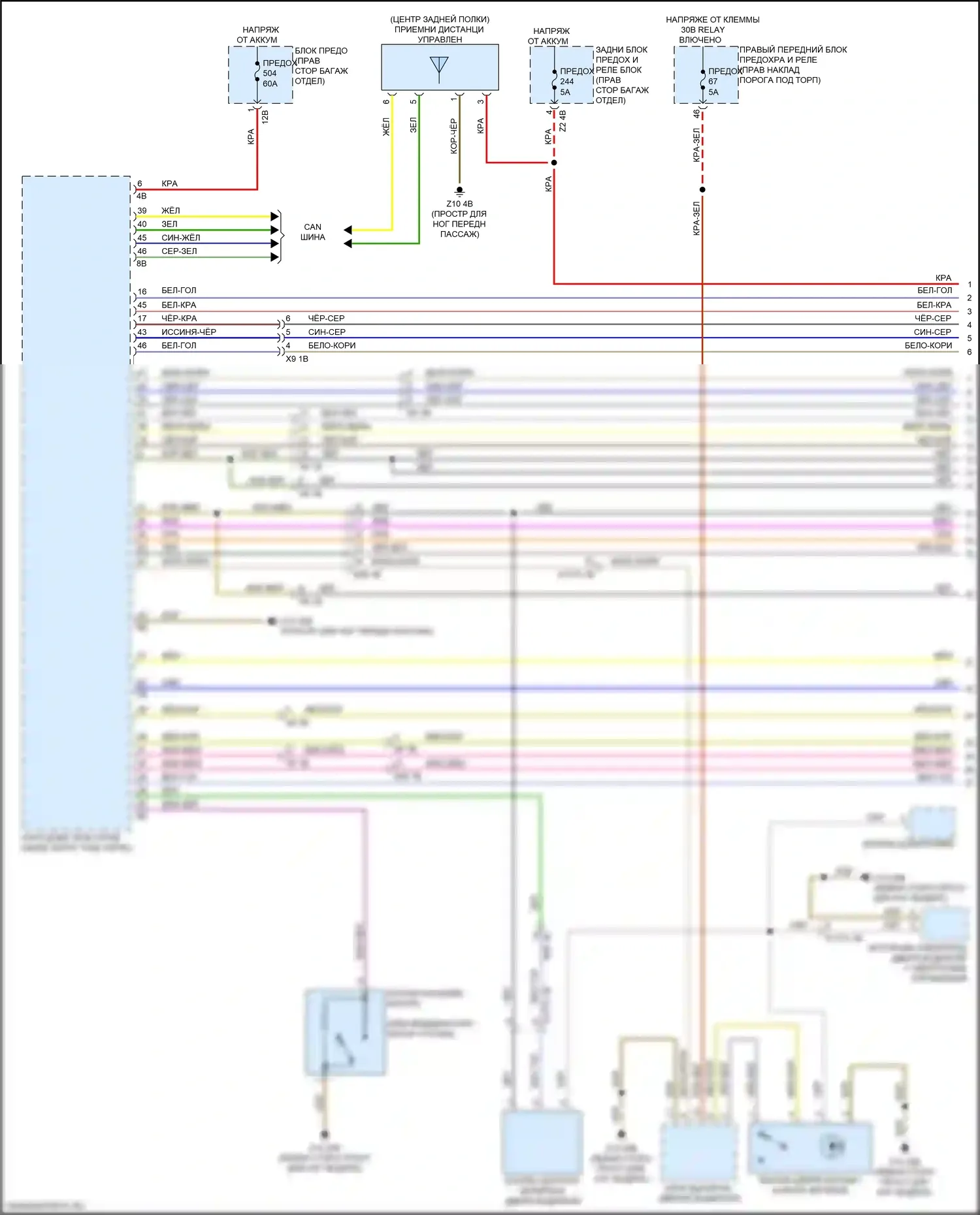 Центральный замок — Электросхема центрального замка — Электросхема центрального замка (1 из 3). BMW M3 G80 (2020-2024)