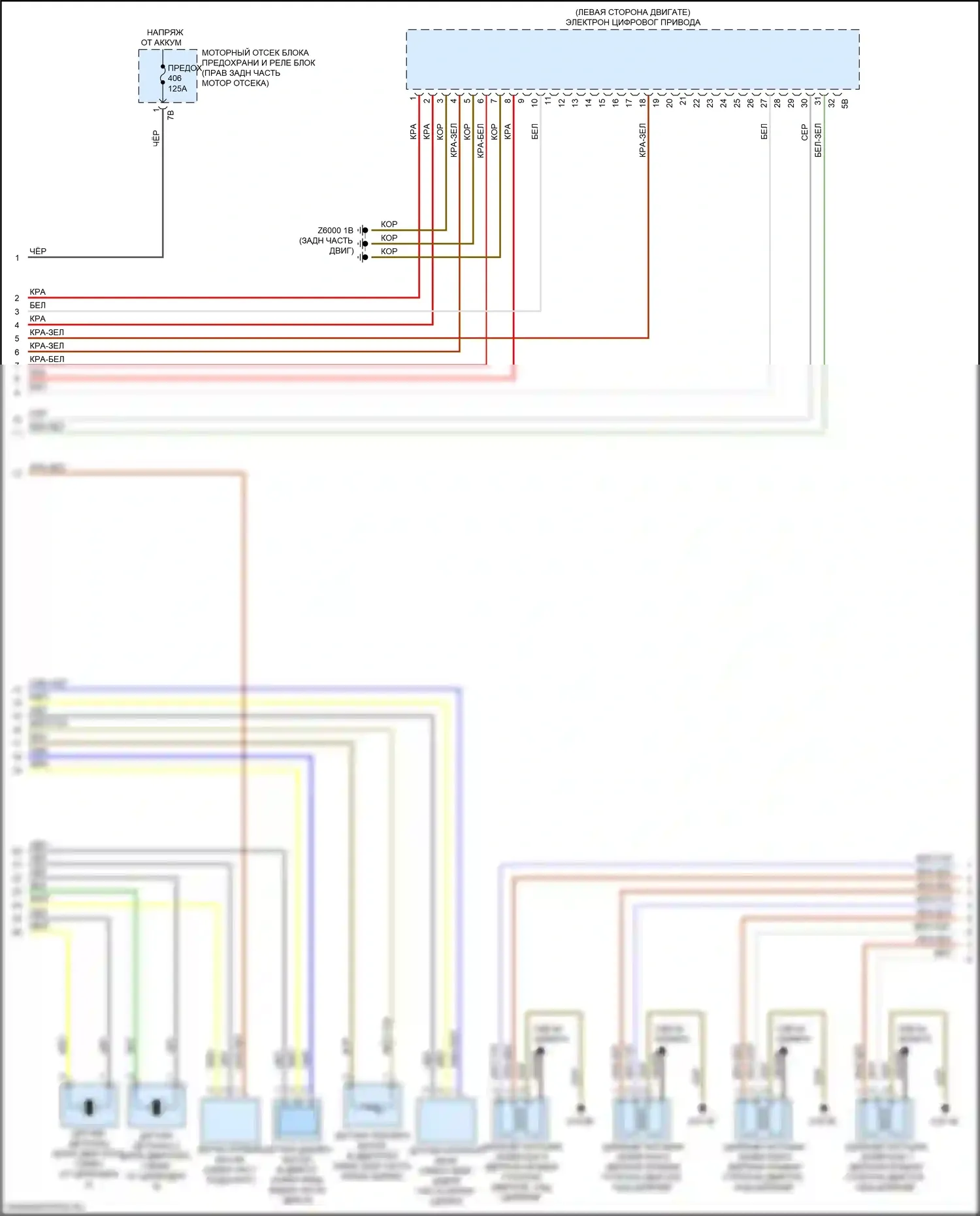 Двигатель — Электросхема двигателя 3.0л турбо — Электросхема двигателя 3.0л турбо (5 из 7). BMW X4 M F98 рестайлинг (2021-2024)
