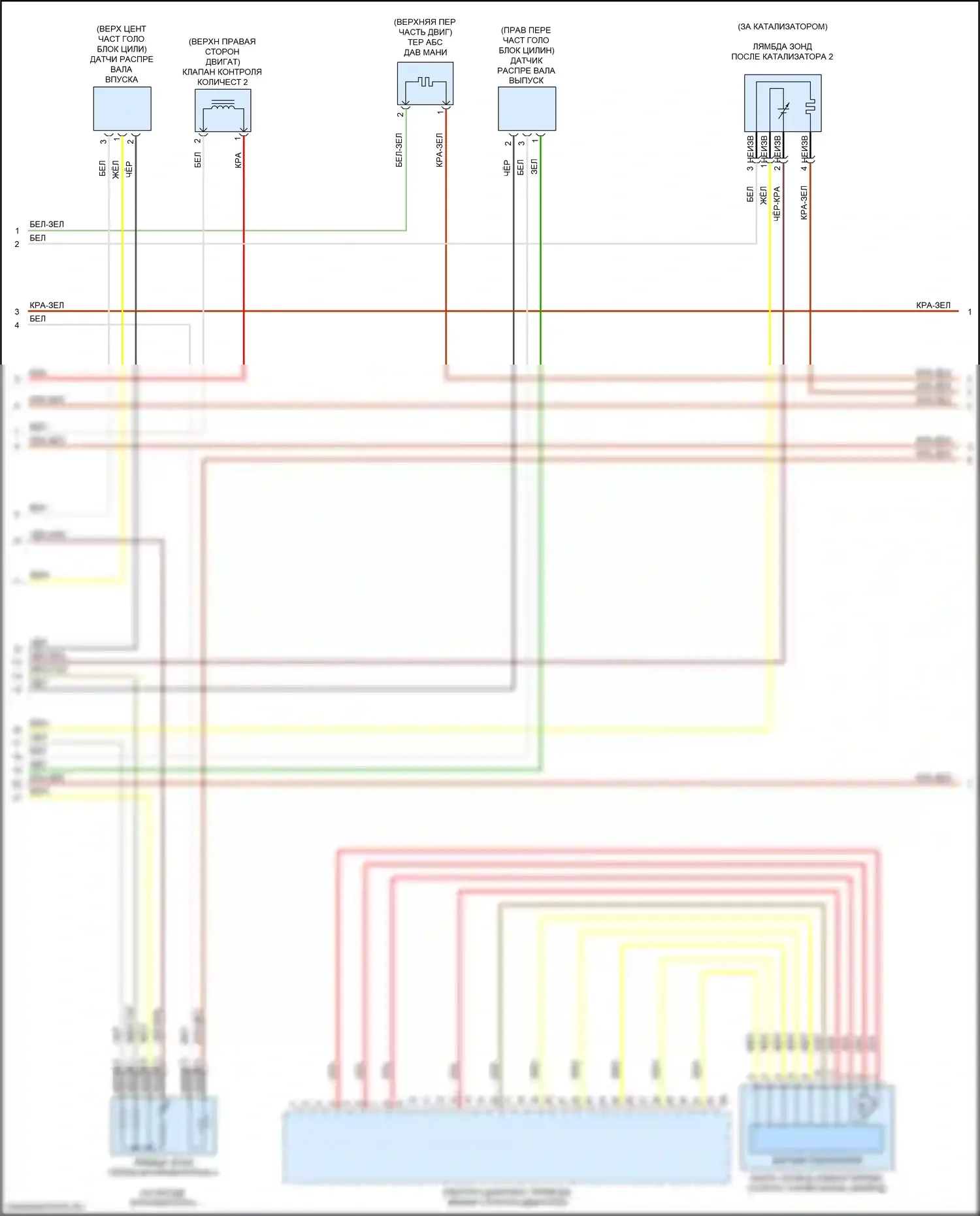 Двигатель — Электросхема двигателя 3,0л турбо — Электросхема двигателя 3,0л турбо (2 из 7). BMW X4 M F98 рестайлинг (2021-2024)
