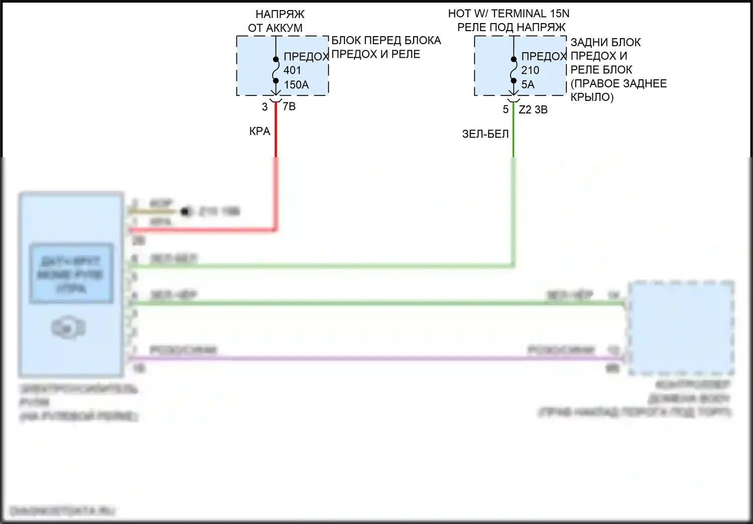 Электроусилитель руля — Электросхема электроусилителя руля — Электросхема электроусилителя руля. BMW X4 M F98 рестайлинг (2021-2024)