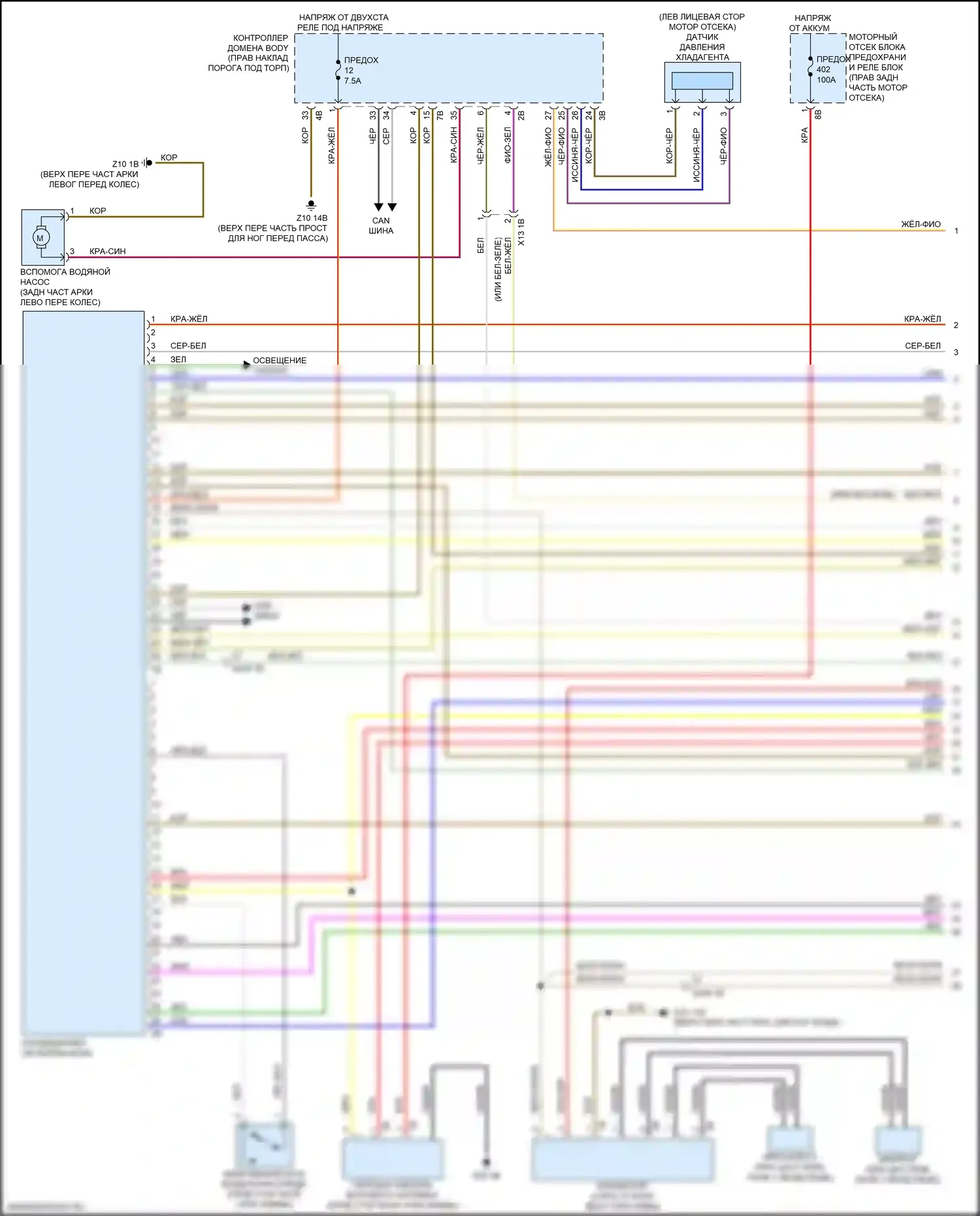 Кондиционирование воздуха — Электросхема климат контроля — Электросхема климат контроля (1 из 5). BMW X4 M F98 рестайлинг (2021-2024)