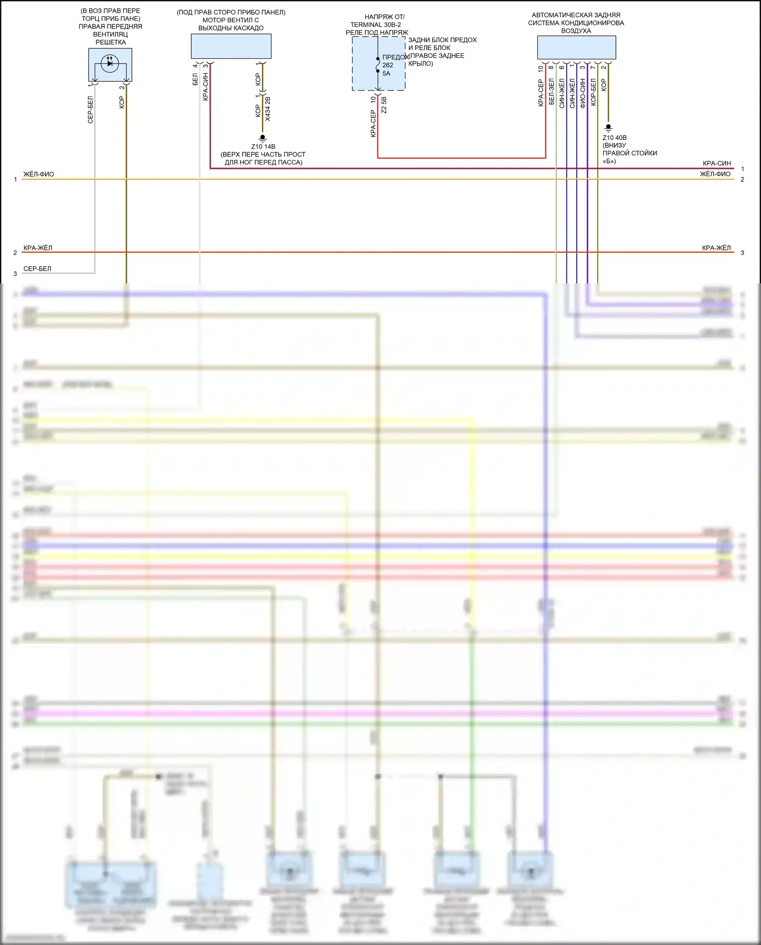 Кондиционирование воздуха — Электросхема климат контроля — Электросхема климат контроля (2 из 5). BMW X4 M F98 рестайлинг (2021-2024)