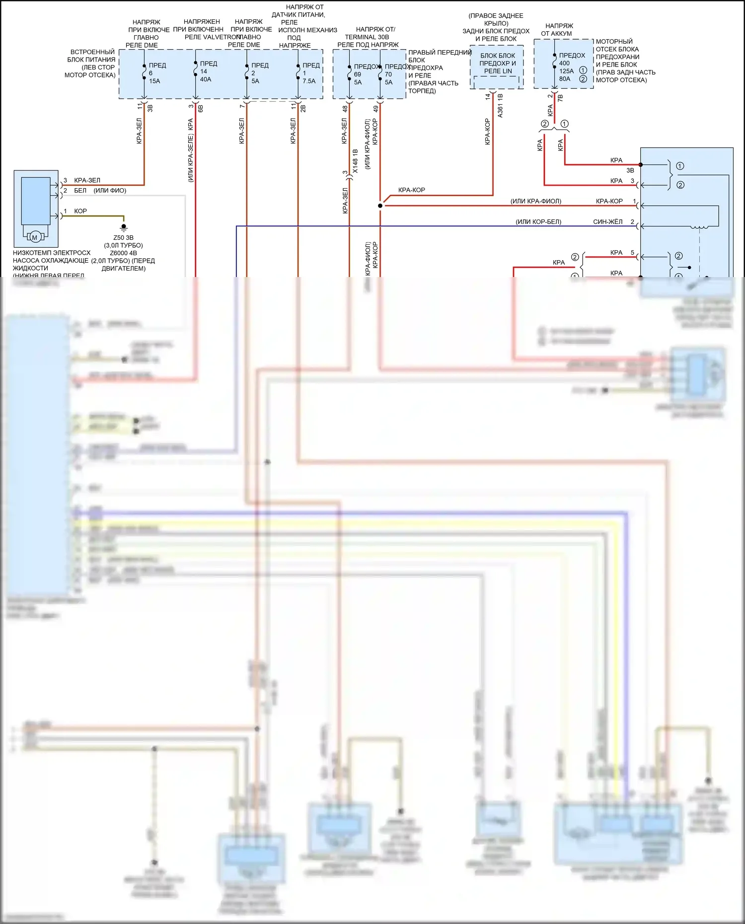 Кондиционирование воздуха — Электросхема климат контроля — Электросхема климат контроля (5 из 5). BMW X4 M F98 рестайлинг (2021-2024)