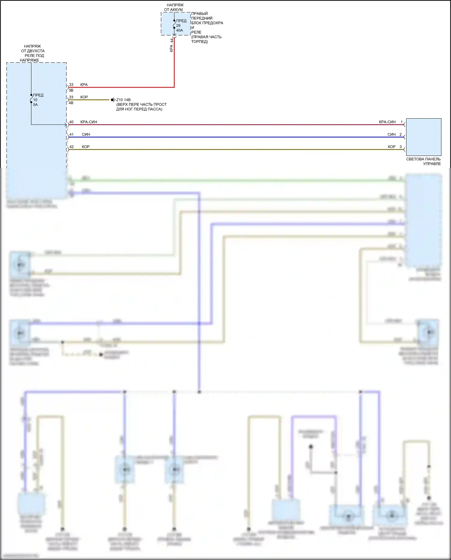 Освещение салона — Электросхема подсветки приборной панели — Электросхема подсветки приборной панели. BMW X4 M F98 рестайлинг (2021-2024)