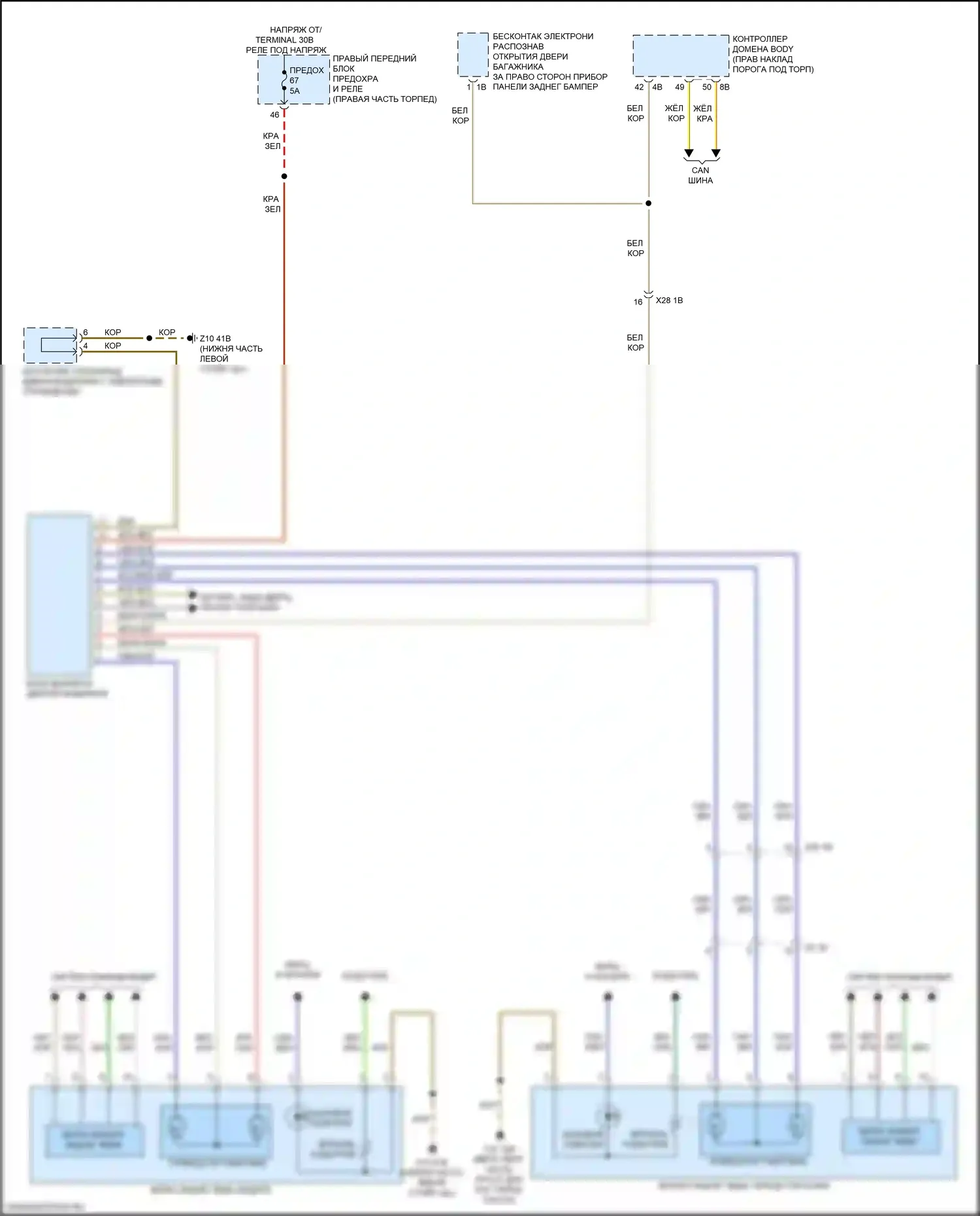 Память — Электросхема памяти зеркал, без функции lin bus — Электросхема памяти зеркал, без функции lin bus. BMW X4 M F98 рестайлинг (2021-2024)