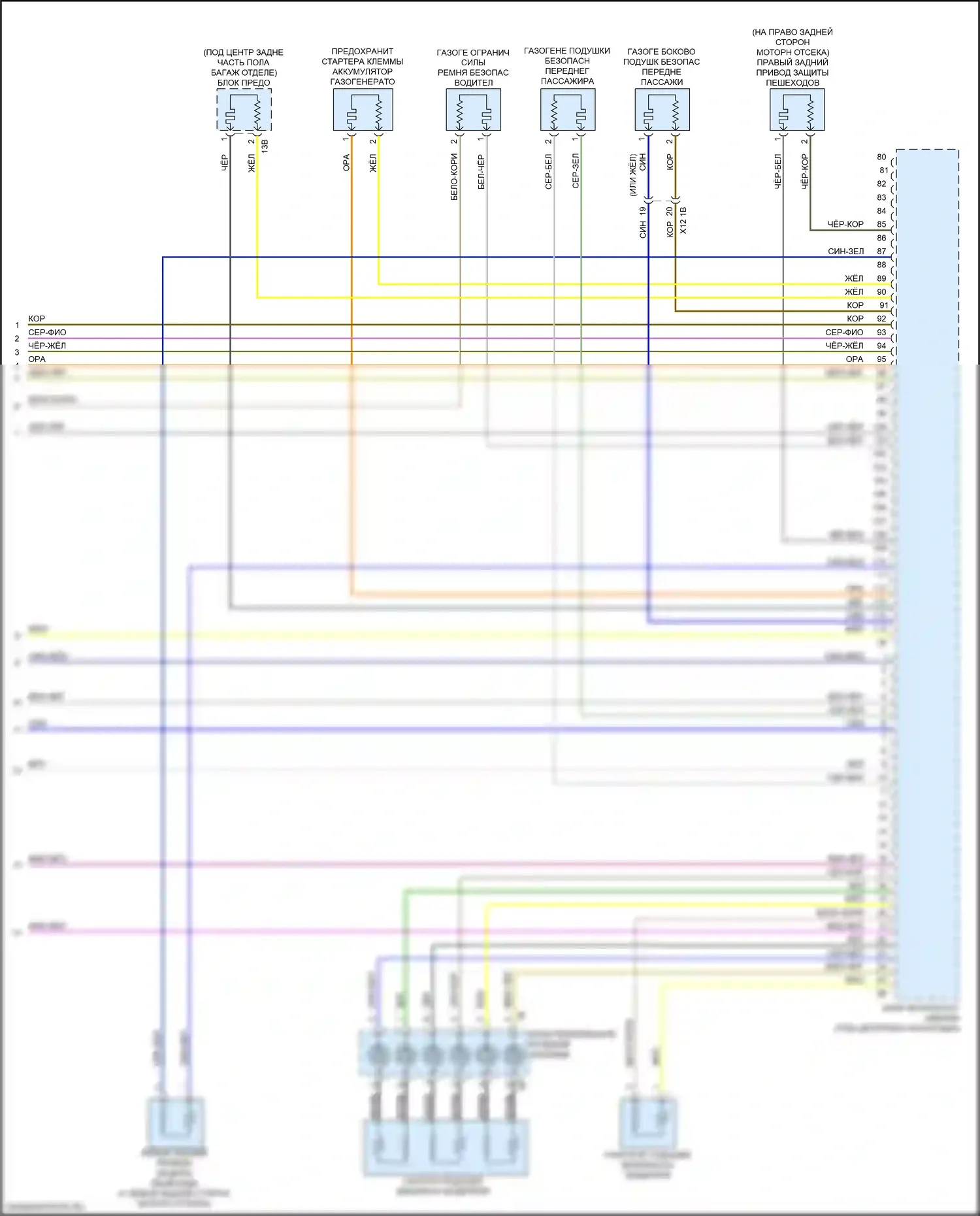 Подушки безопасности — Электросхема подушек безопасности — Электросхема подушек безопасности (4 из 4). BMW X4 M F98 рестайлинг (2021-2024)