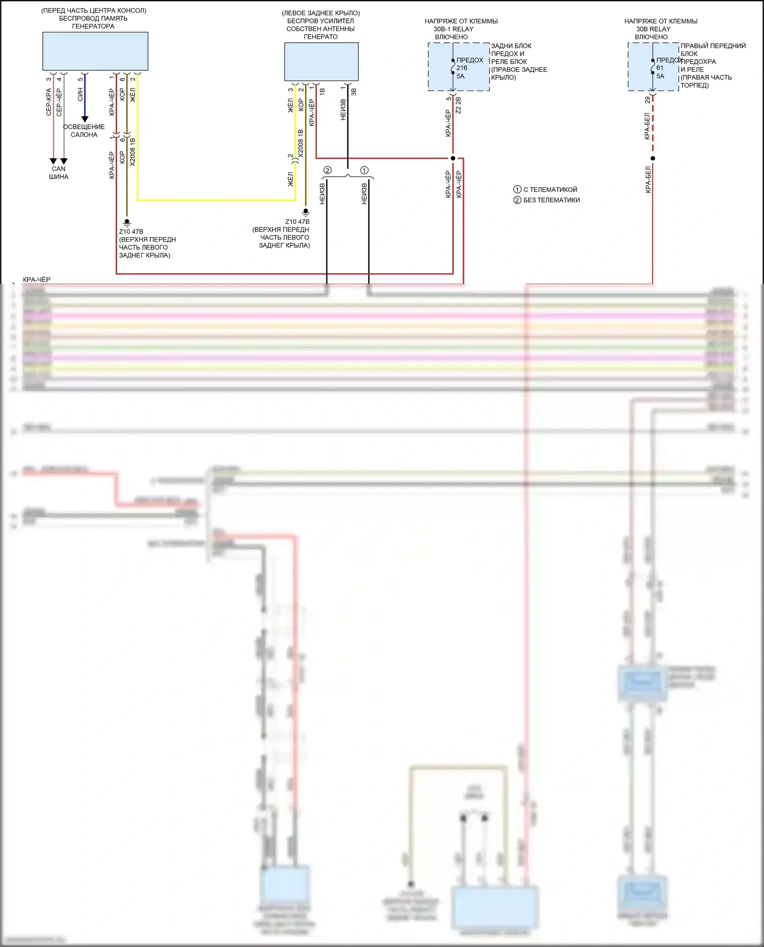 Системы помощи водителю — Электросхема навигации, с магнитолой hifi, без активного звукового оформления — Электросхема навигации, с магнитолой hifi, без активного звукового оформления (2 из 5). BMW X4 M F98 рестайлинг (2021-2024)