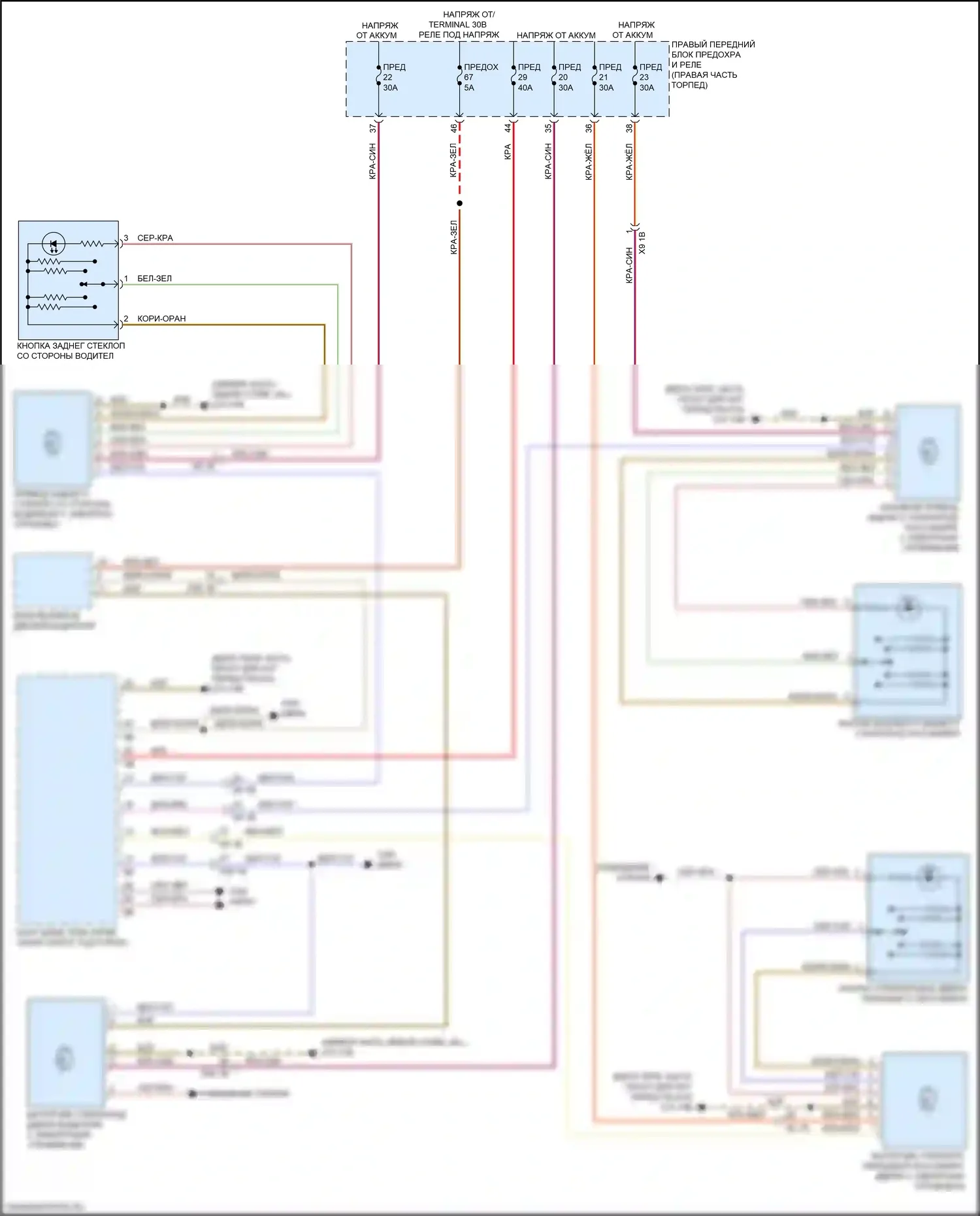 Стеклоподъемники — Стеклоподъемники электросхема — Стеклоподъемники электросхема. BMW X4 M F98 рестайлинг (2021-2024)