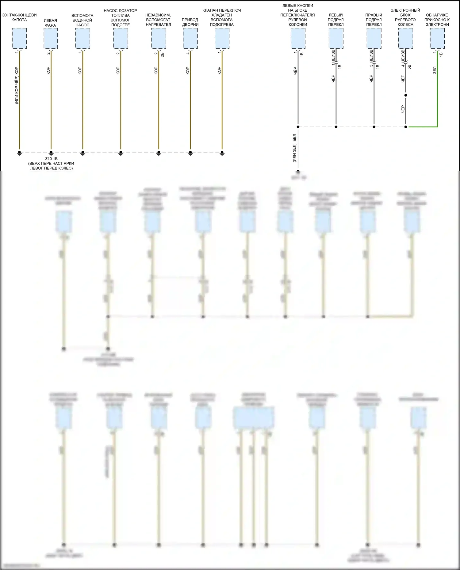 Точки подключения масс — Электросхема разводки массы — Электросхема разводки массы (3 из 7). BMW X4 M F98 рестайлинг (2021-2024)