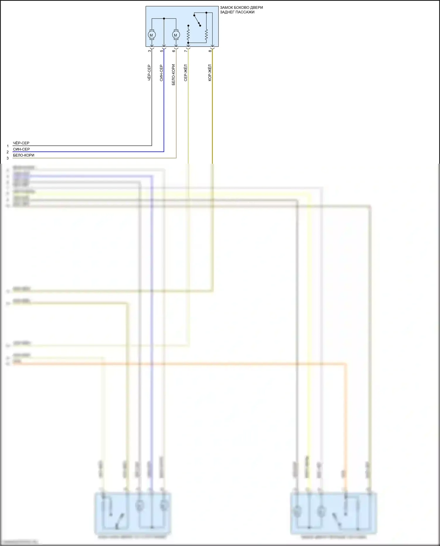 Центральный замок — Электросхема центрального замка — Электросхема центрального замка (3 из 3). BMW X4 M F98 рестайлинг (2021-2024)