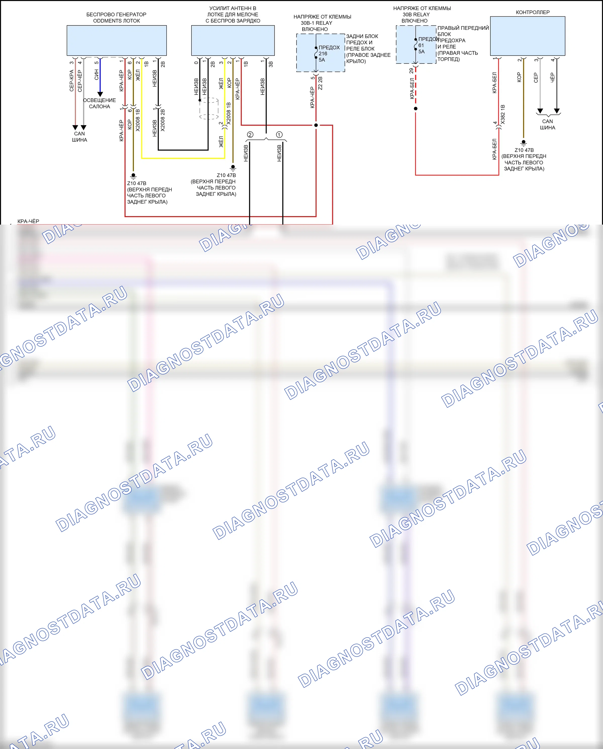 Магнитола — Базовая магнитола электросхема, без активного звукового оформления — Базовая магнитола электросхема, без активного звукового оформления (2 из 4). BMW X4 G02 (2018-2021)