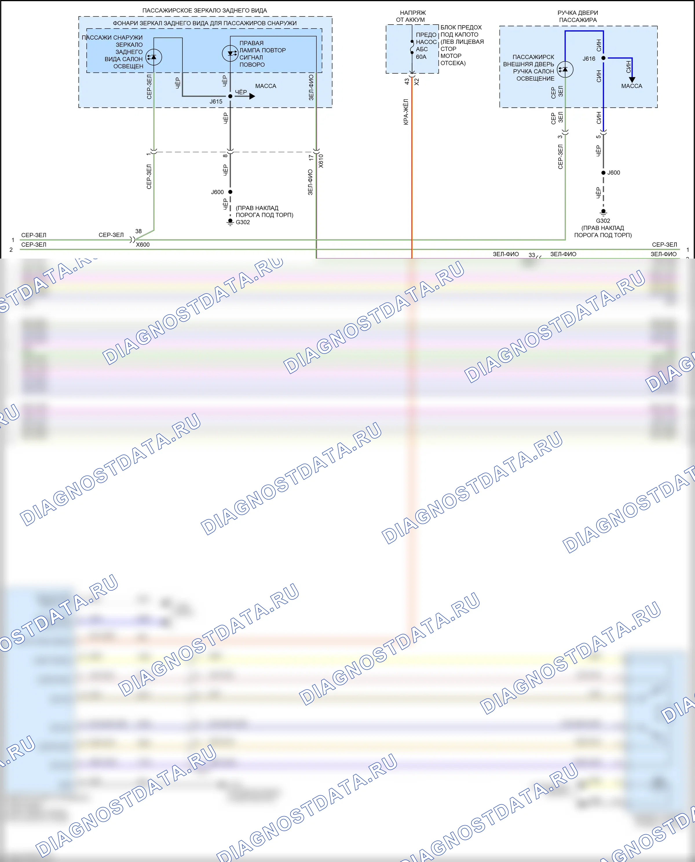 Фары и фонари — Электросхема фар и фонарей — Электросхема фар и фонарей (4 из 6). Cadillac CT6 I (2016-2019)