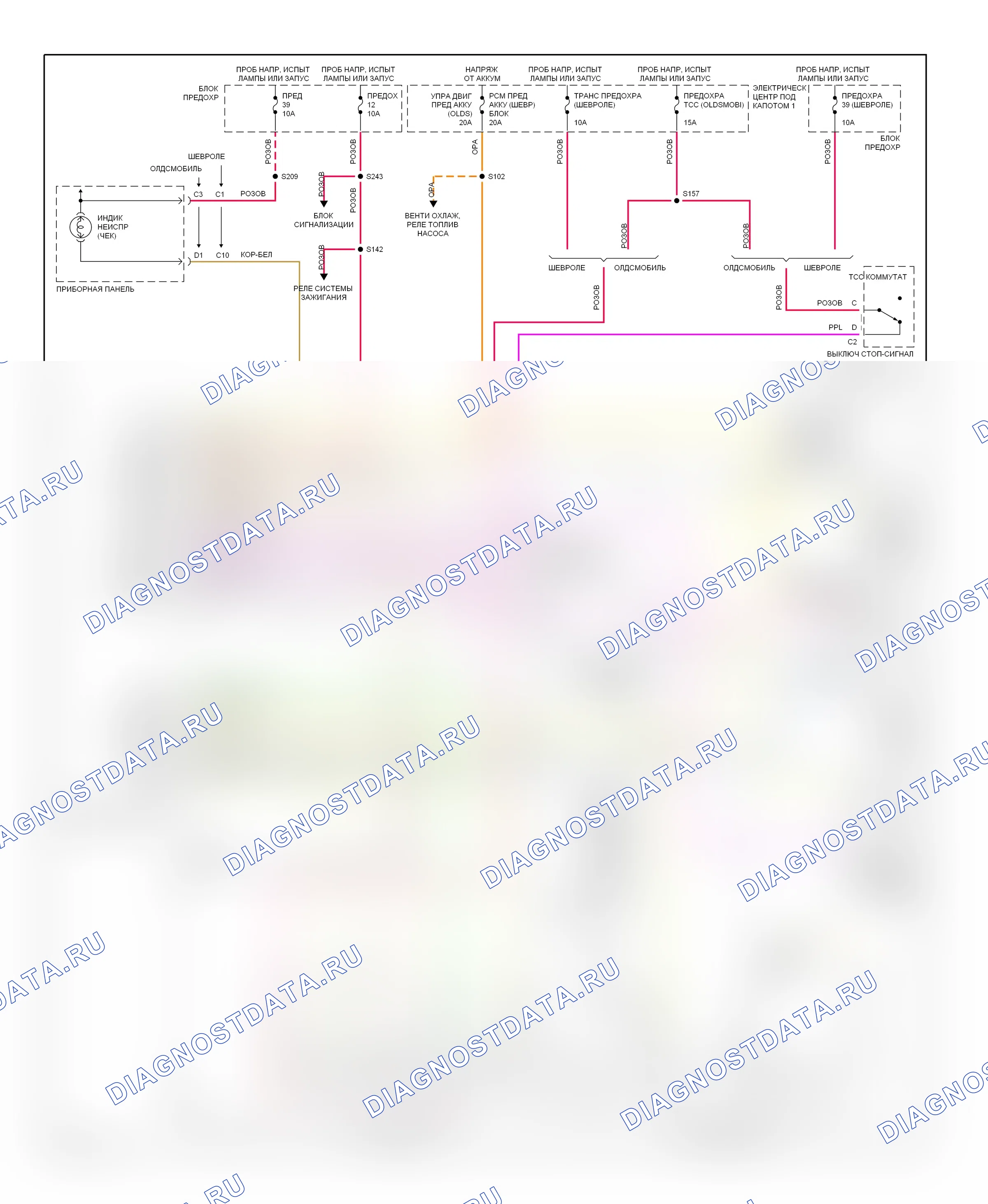 Редуктор 3,4л — 3,4л (vin x), электросхема коробки передач, 4t60-e — 3,4л (vin x), электросхема коробки передач, 4t60-e. Chevrolet Monte Carlo V (1994-1999)