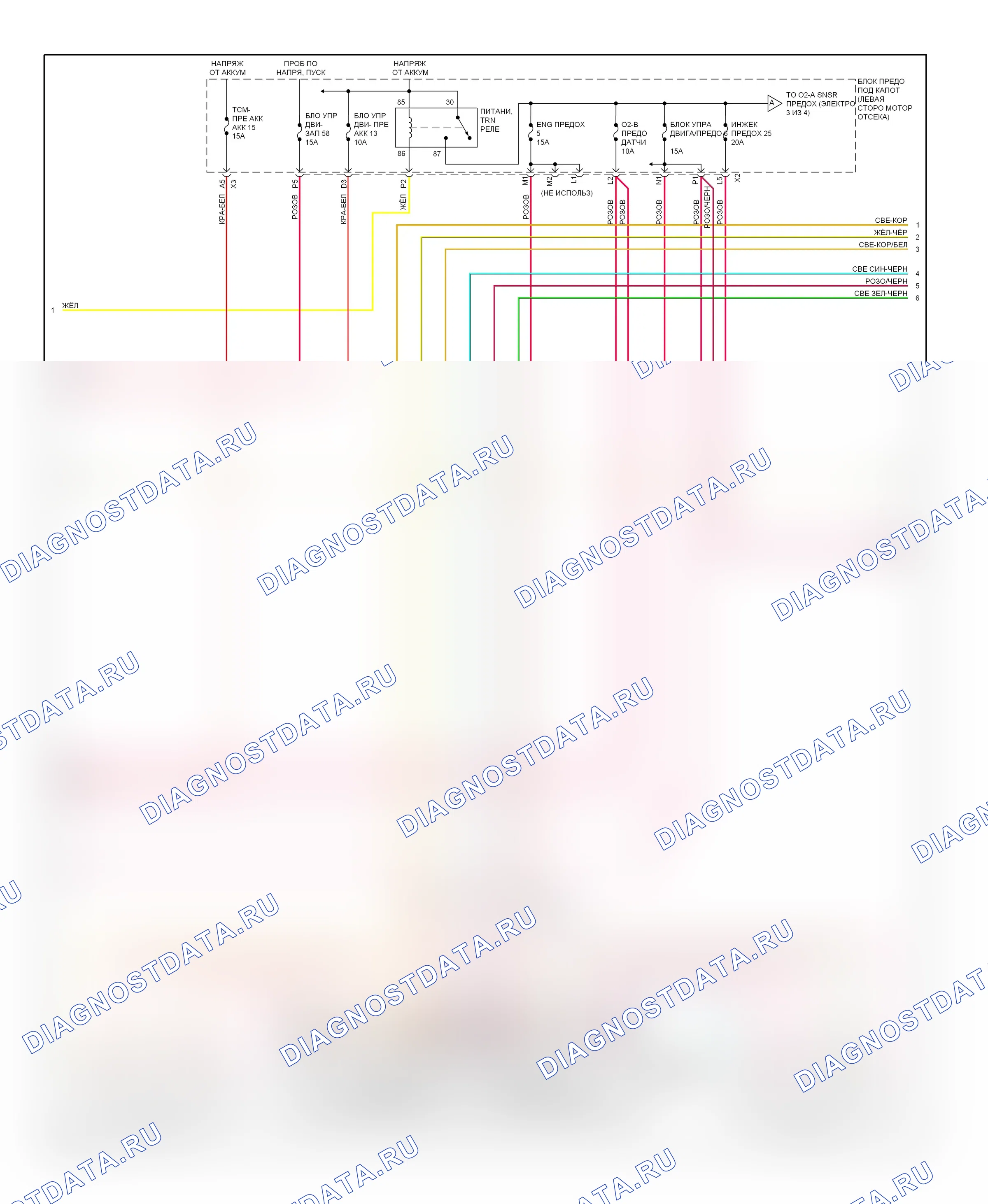 Управление двигателем — Электросхема двигателя 4.3L VIN X — Электросхема двигателя 4.3L VIN X (2 из 4). Chevrolet Silverado 1500  (2007-2007)