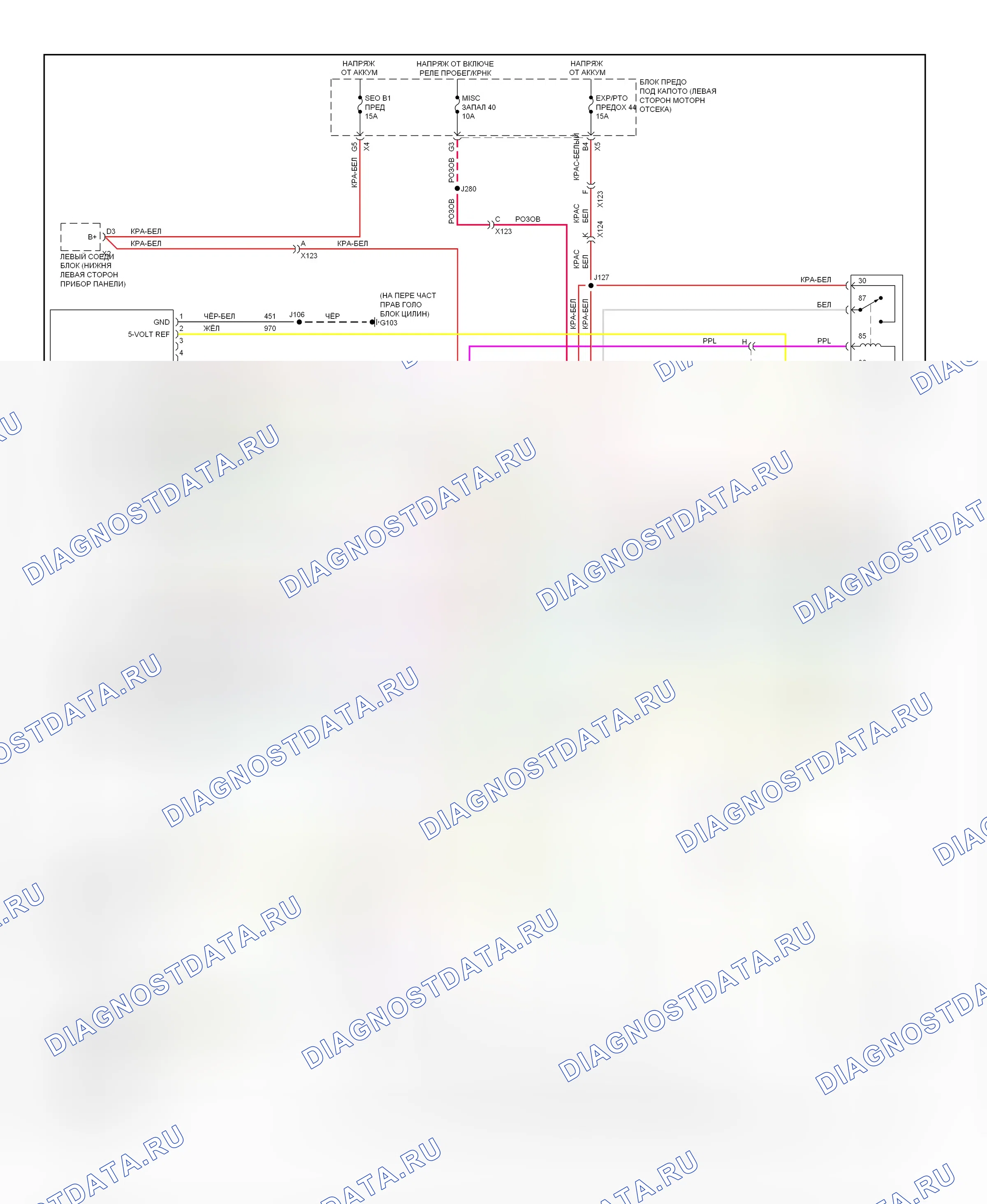 ТРАНСМИССИЯ 6,6 л VIN 8 — Электросхема 6.6L VIN 8, КОМ — Электросхема 6.6L VIN 8, КОМ. Chevrolet Silverado 2500 HD  (2002-2012)