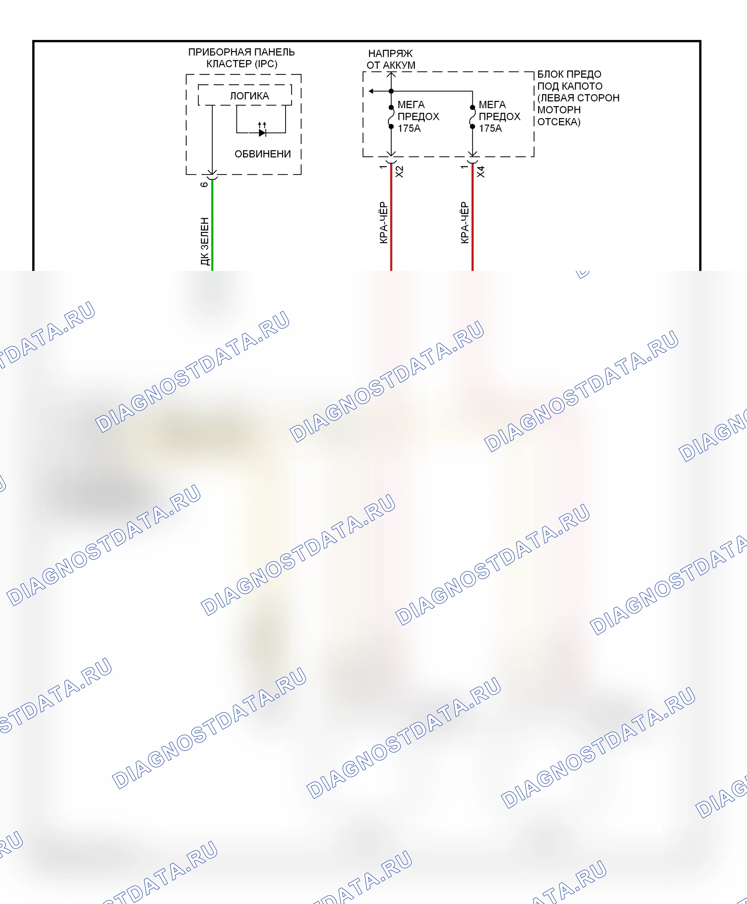 Стартер/генератор — Электросхема генератора, дизель — Электросхема генератора, дизель. Chevrolet Silverado 3500 HD  (2007-2012)
