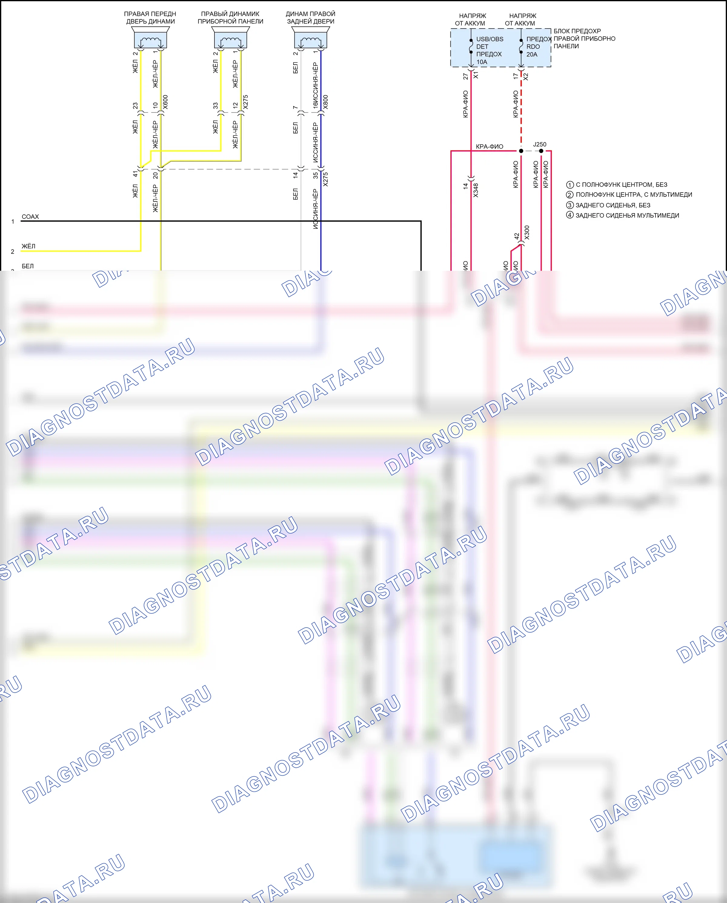 Системы помощи водителю — Электросхема навигации, базовой — Электросхема навигации, базовой (2 из 6). Chevrolet Tahoe IV (2014-2021)