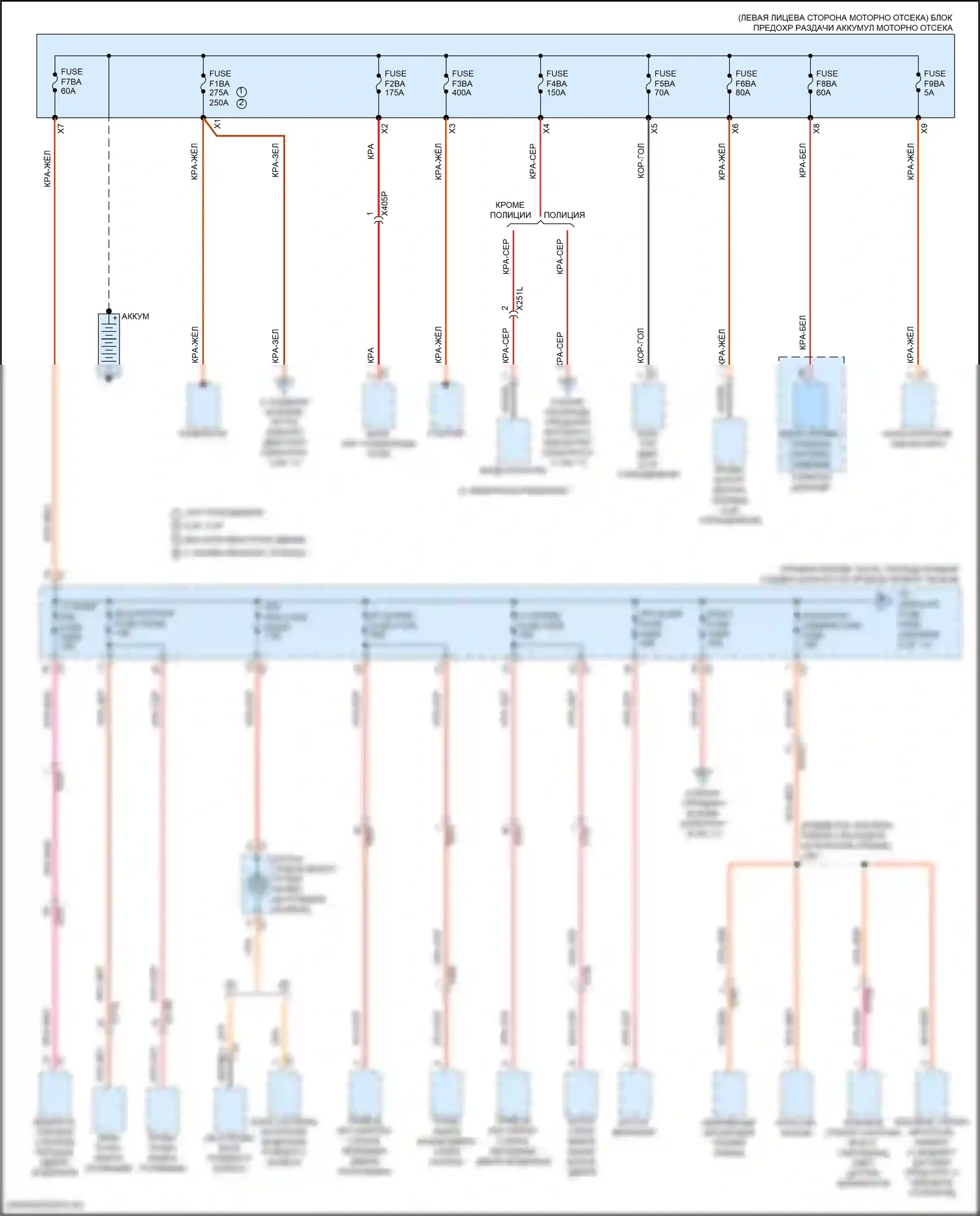 Блок предохранителей и реле — Электросхема блока предохранителей реле — Электросхема блока предохранителей реле (1 из 11). Chevrolet Tahoe V (2021-2024)