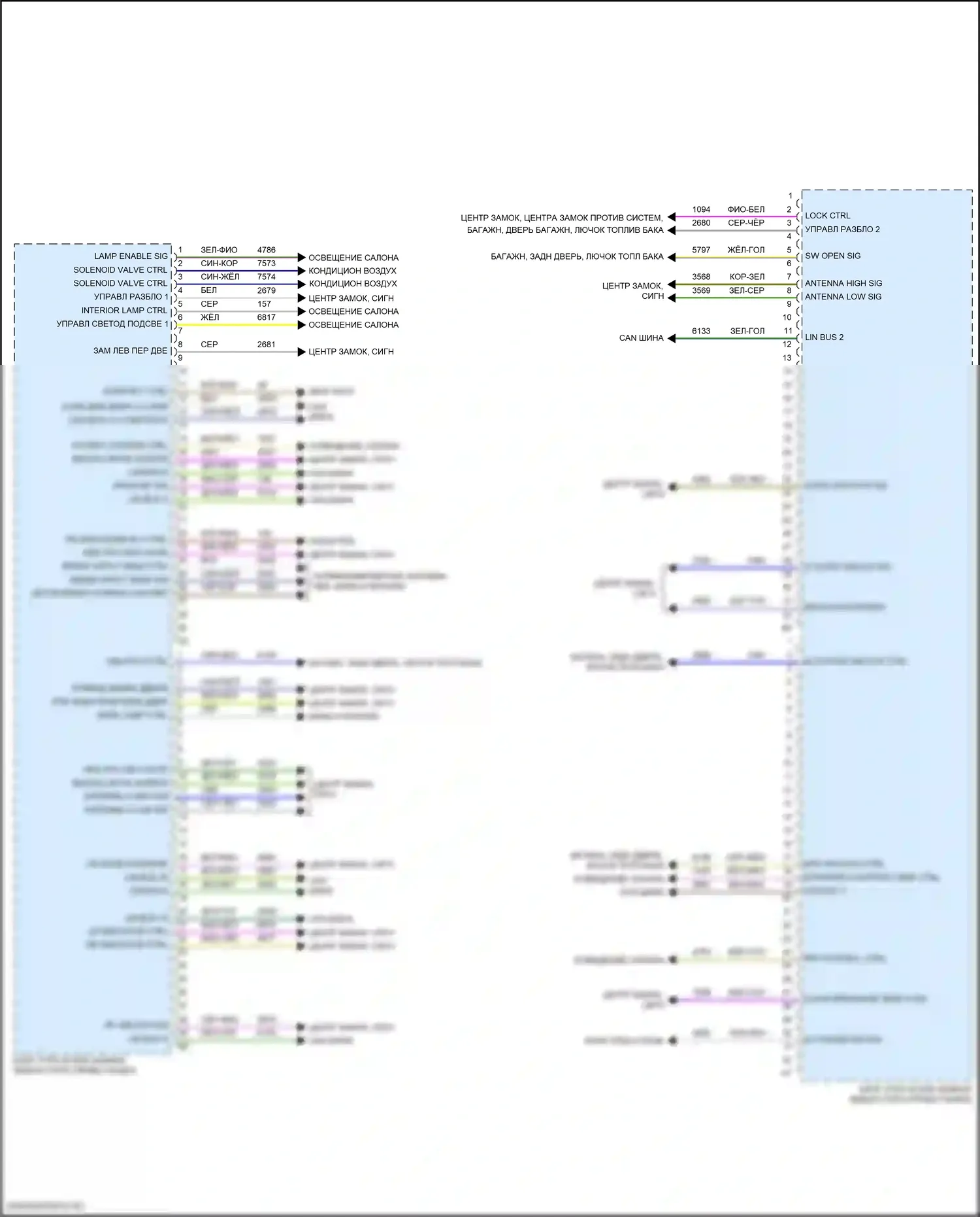 Блоки управления кузовом — Электросхема блоков управления кузовом — Электросхема блоков управления кузовом (2 из 2). Chevrolet Tahoe V (2021-2024)