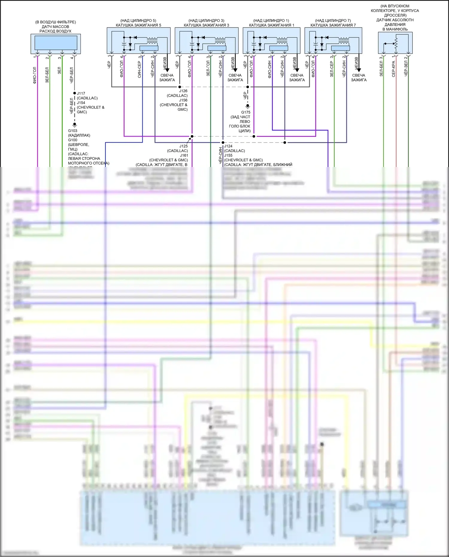 Двигатель — Электросхема двигателя 6.2l vin l — Электросхема двигателя 6.2l vin l (6 из 7). Chevrolet Tahoe V (2021-2024)