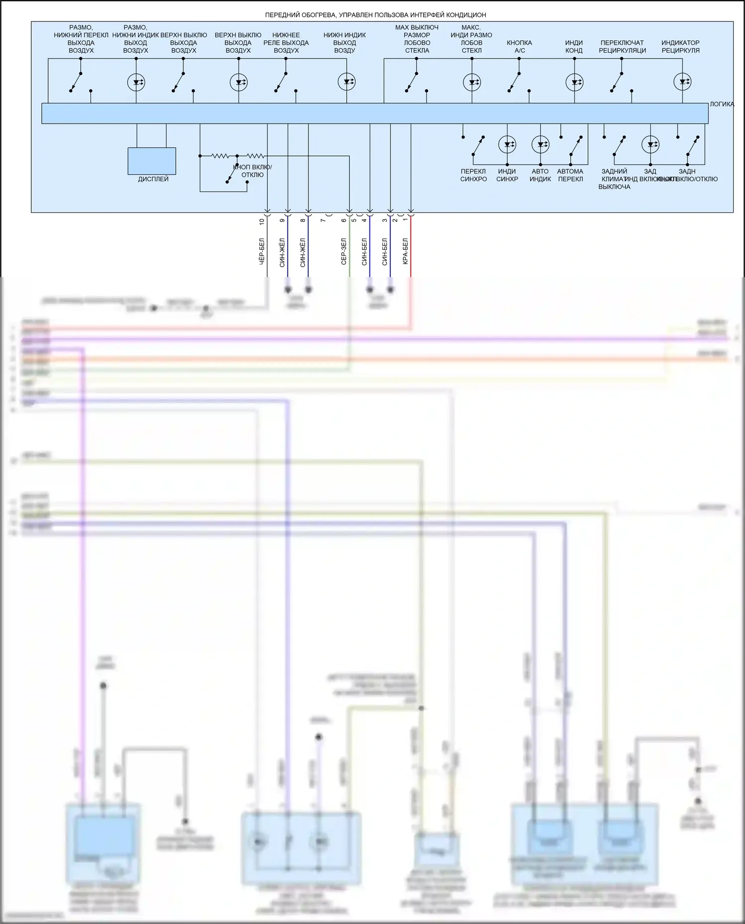 Кондиционирование воздуха — Электросхема климат контроля — Электросхема климат контроля (3 из 7). Chevrolet Tahoe V (2021-2024)