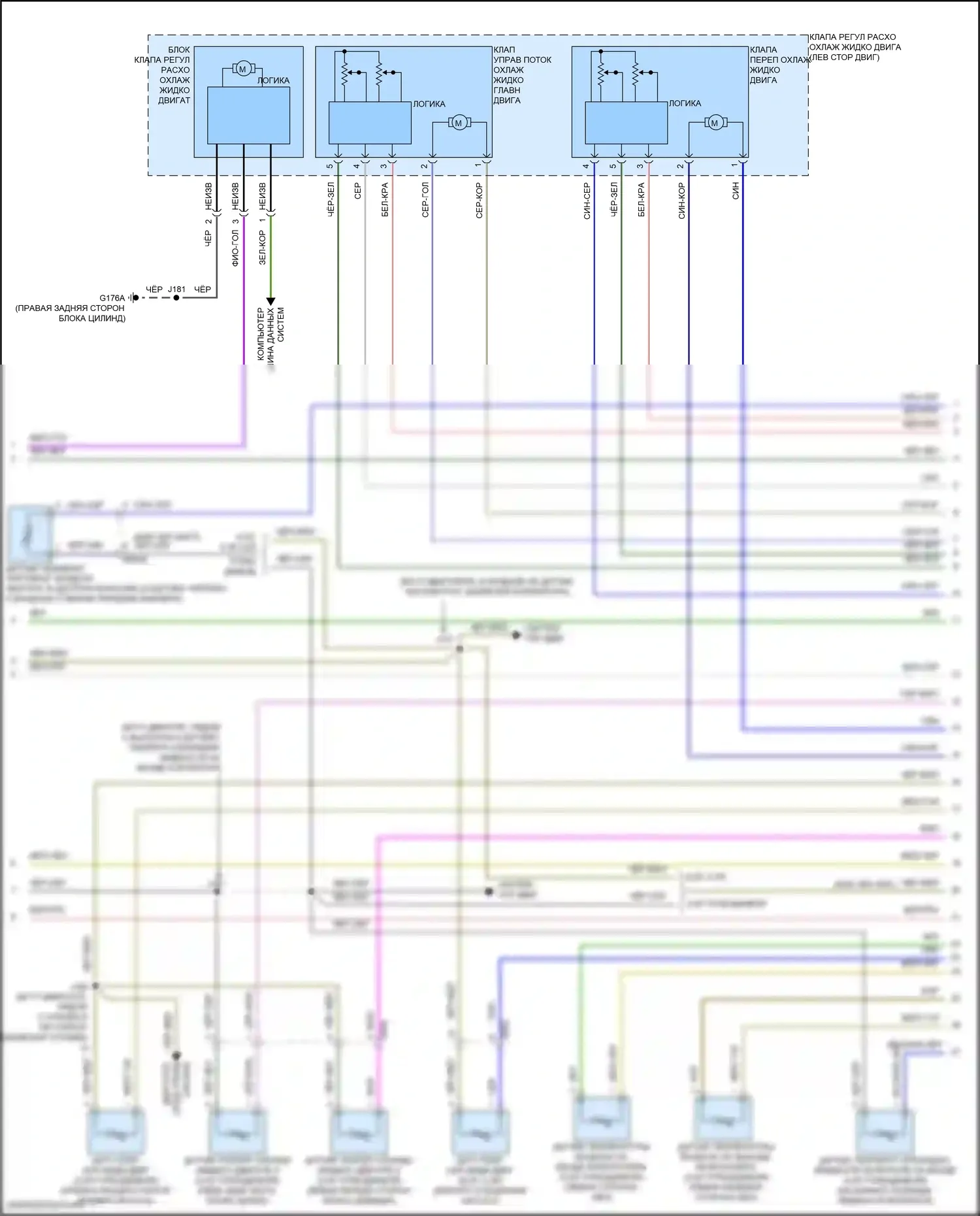 Кондиционирование воздуха — Электросхема климат контроля — Электросхема климат контроля (6 из 7). Chevrolet Tahoe V (2021-2024)