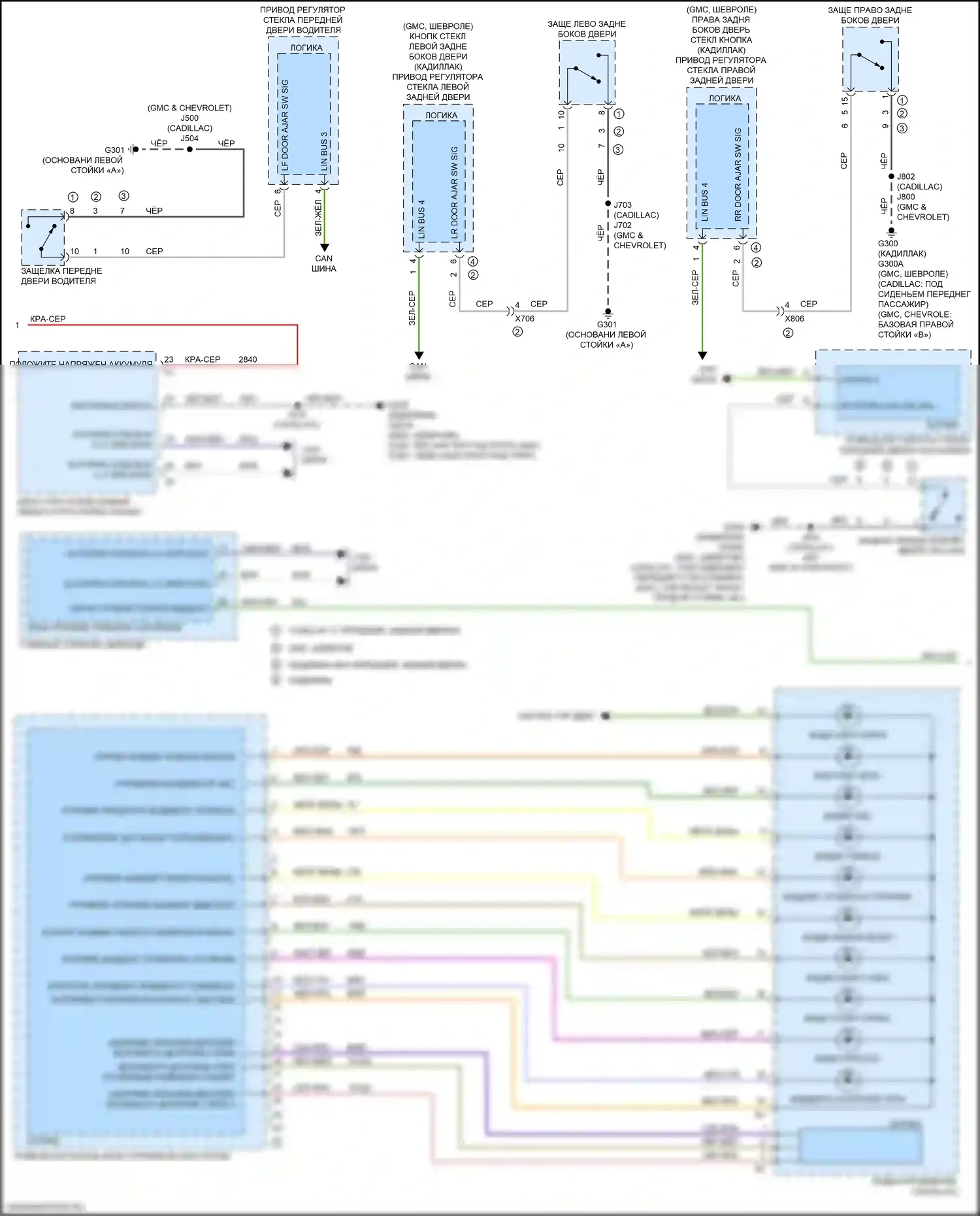 Приборная панель — Электросхема приборной панели — Электросхема приборной панели (2 из 3). Chevrolet Tahoe V (2021-2024)