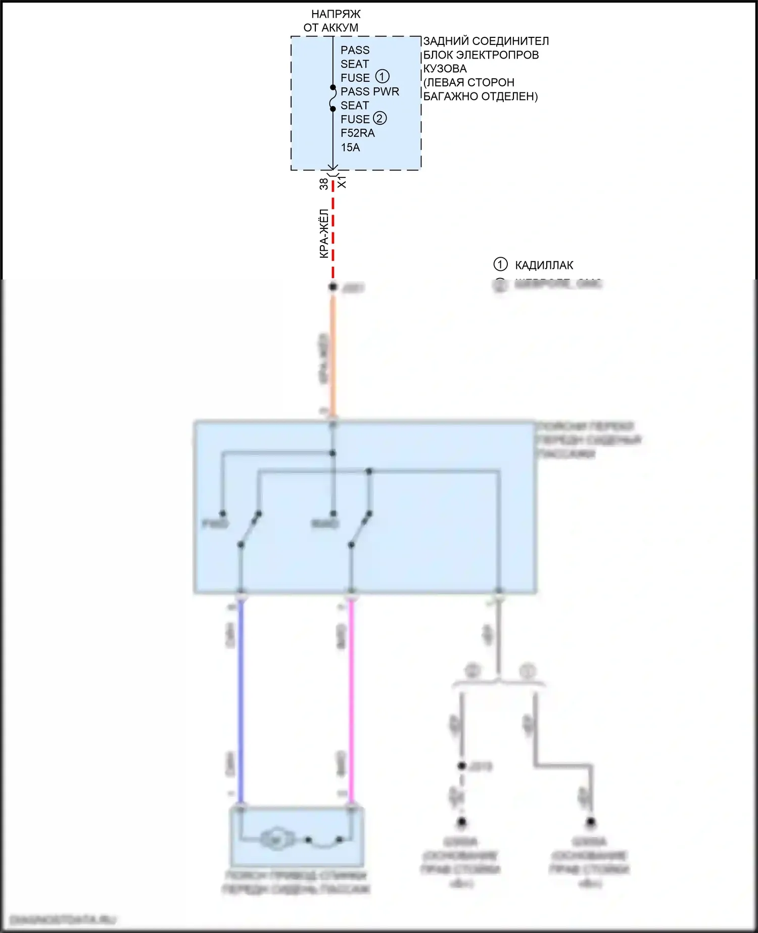 Сиденья — Поясничная электросхема пассажира, 2-сторонняя — Поясничная электросхема пассажира, 2-сторонняя. Chevrolet Tahoe V (2021-2024)