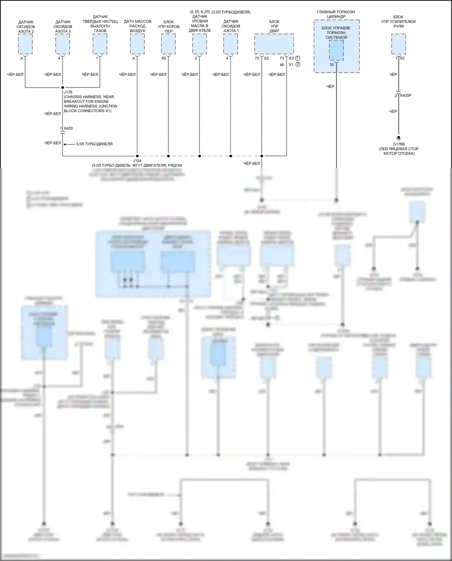 Точки подключения масс — Электросхема разводки массы — Электросхема разводки массы (1 из 11). Chevrolet Tahoe V (2021-2024)