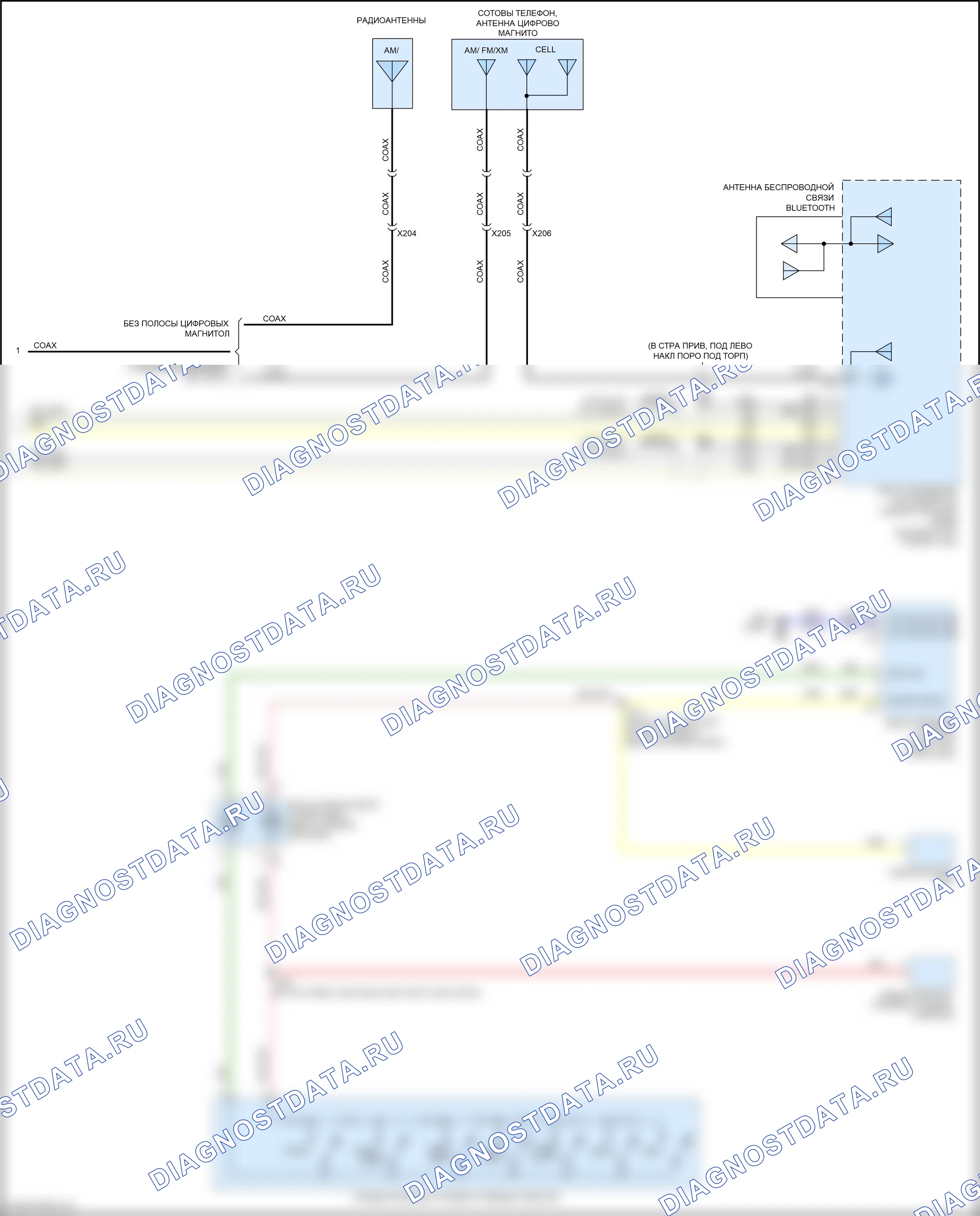 Магнитола — Электросхема магнитолы, база — Электросхема магнитолы, база (2 из 2). Chevrolet Trax I (2013-2017)
