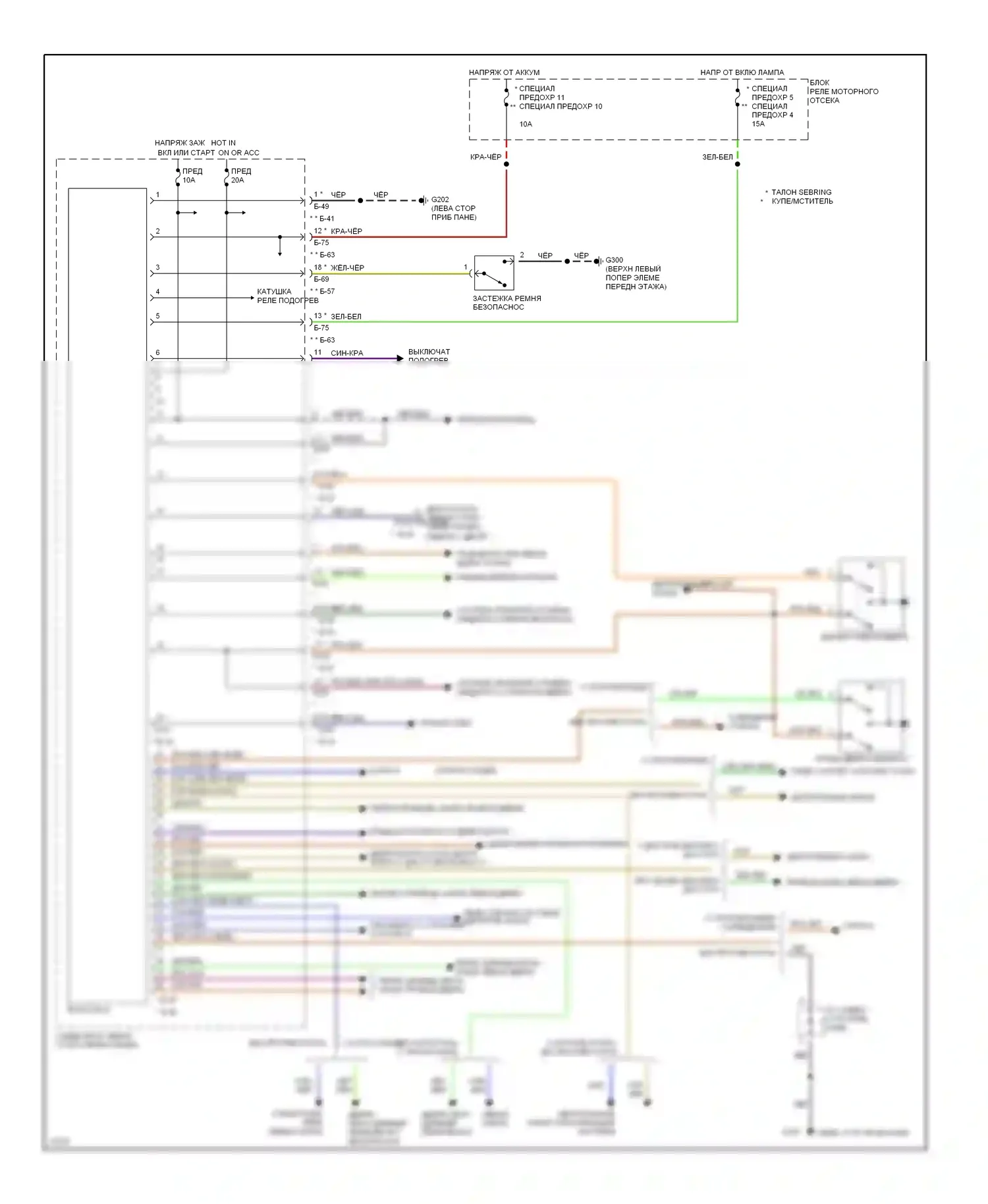 Тело компьютер — Электросхемы компьютера тела — Электросхемы компьютера тела. Dodge Avenger I (1994-2000)