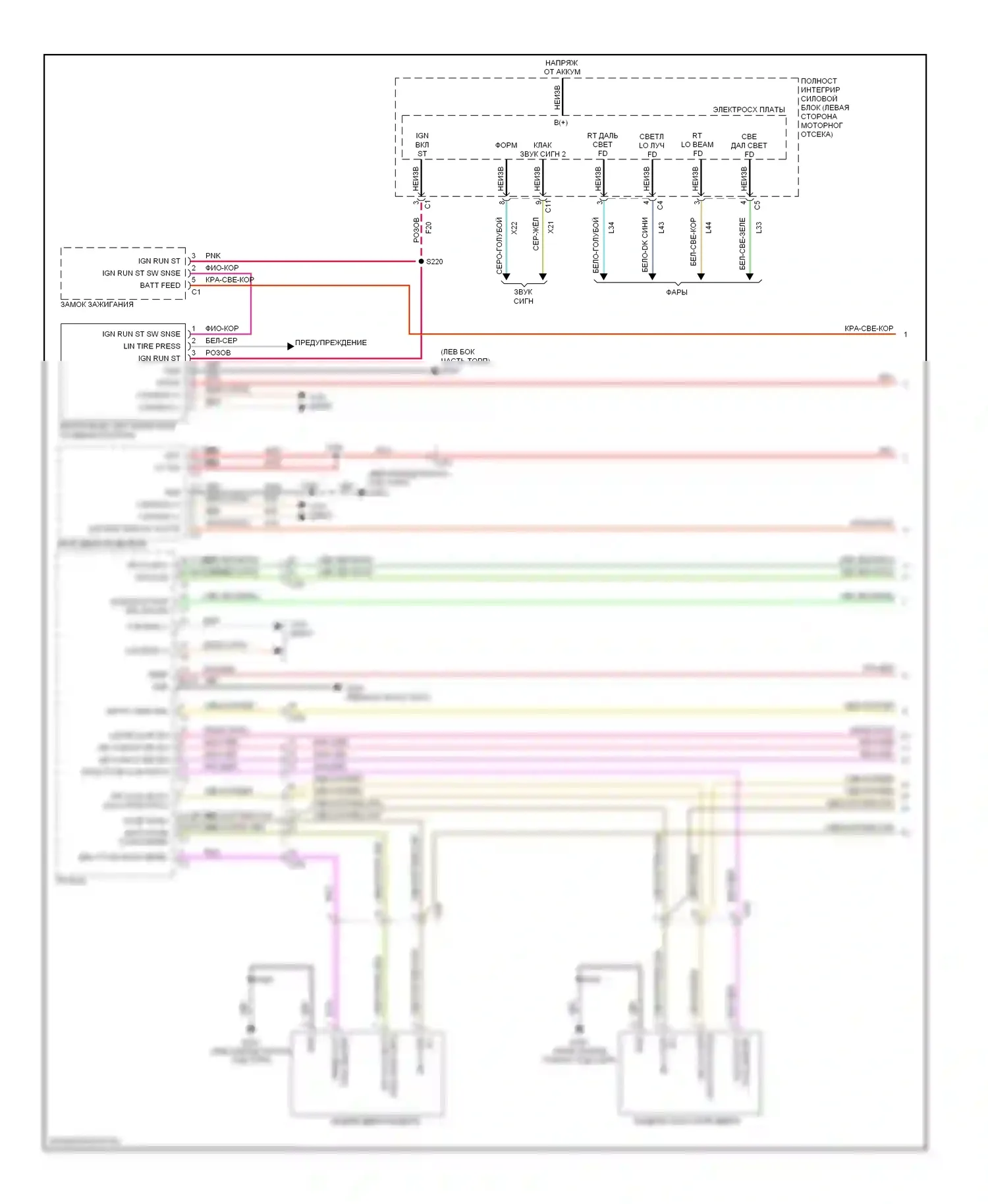 Центральный замок — Электросхема центрального замка — Электросхема центрального замка (1 из 2). Dodge Avenger II рестайлинг (2011-2014)